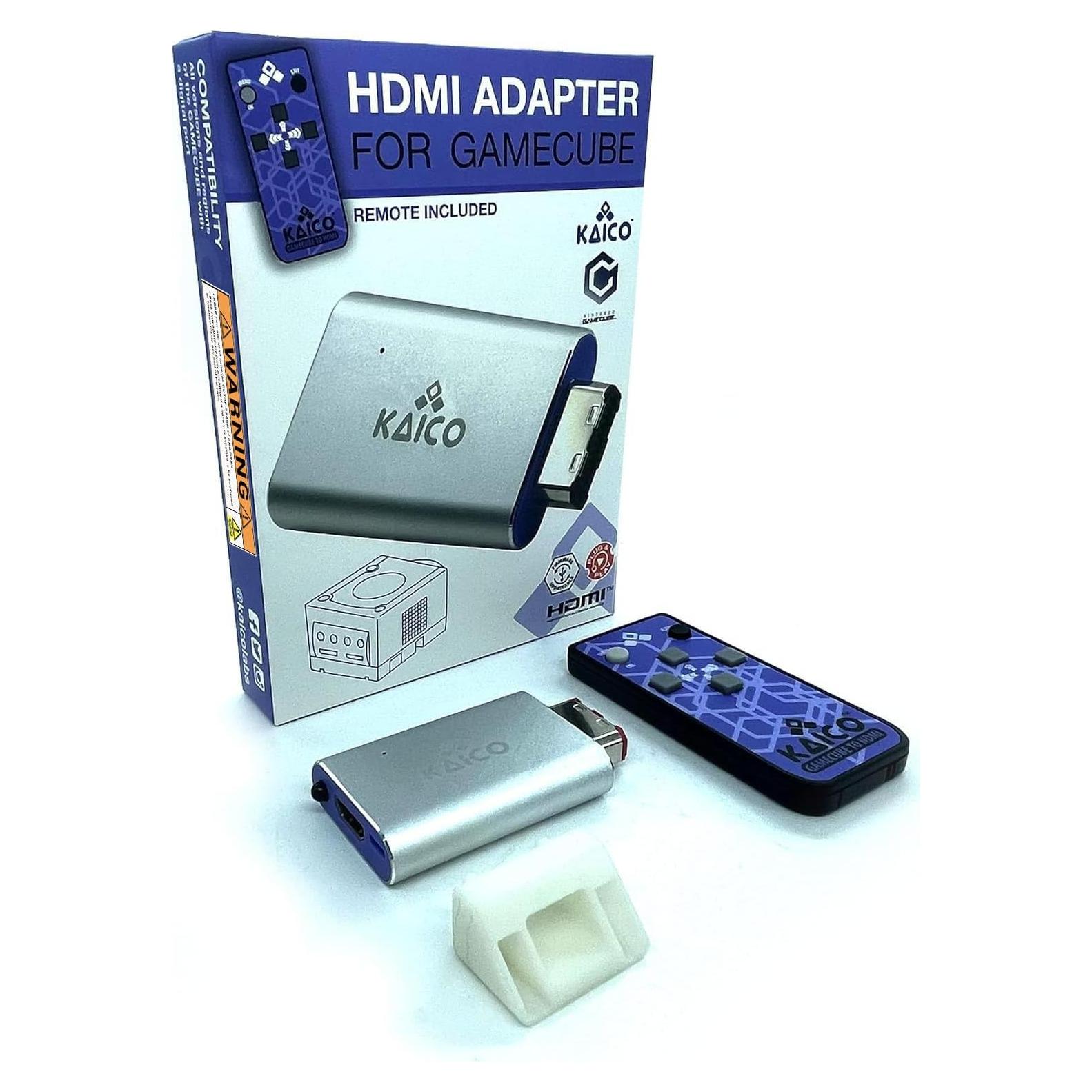 Adaptador HDMI Kaico para Nintendo GameCube con Control Remoto