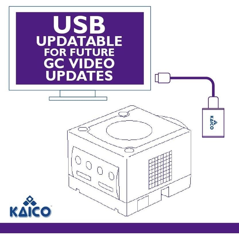 Adaptador HDMI Kaico para Nintendo GameCube con Control Remoto