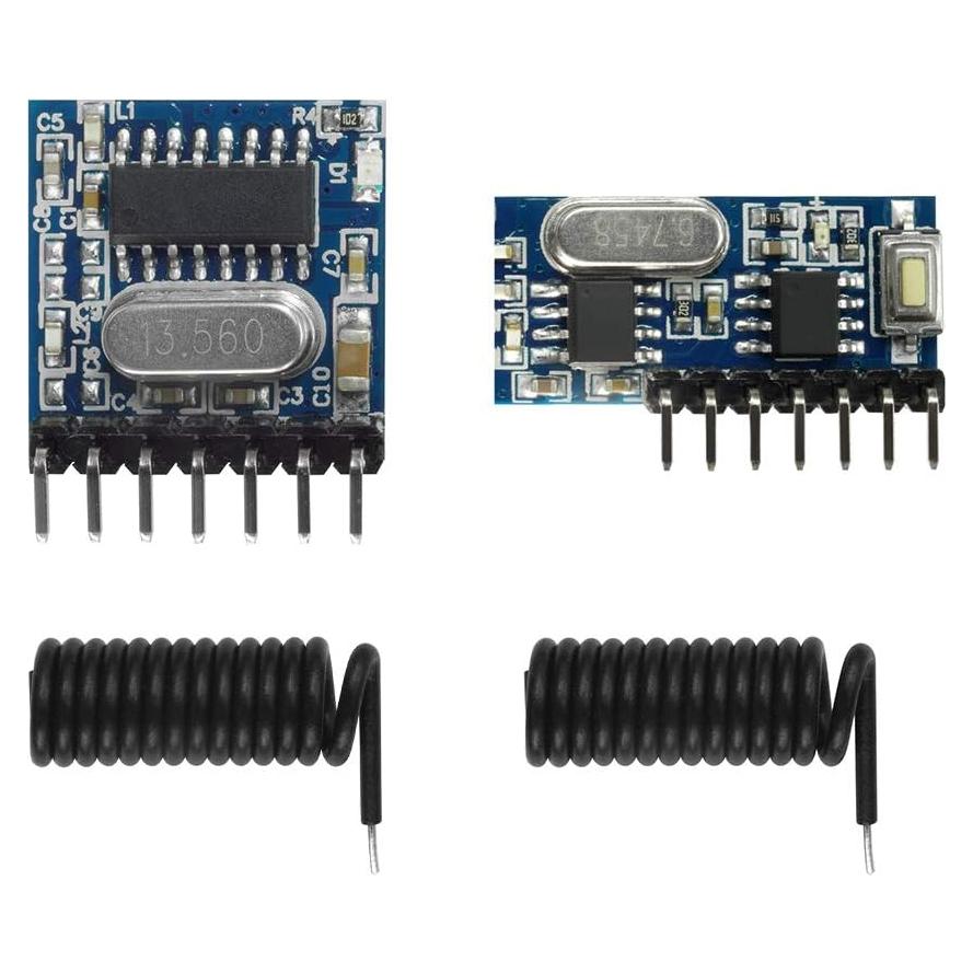 Módulo RF Inalámbrico QIACHIP 433Mhz Receptor y Transmisor 4 Canales