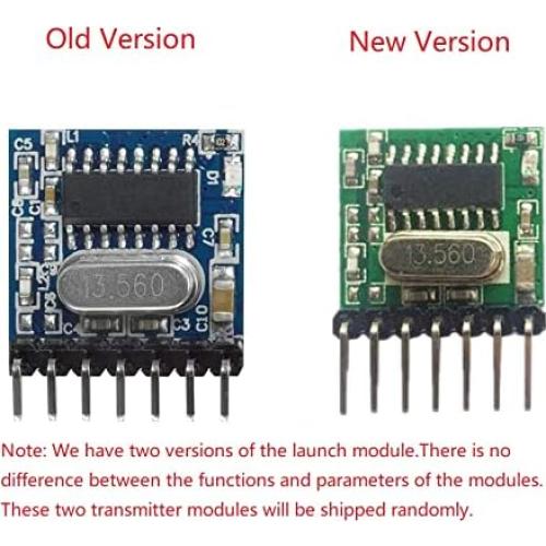 Módulo RF Inalámbrico QIACHIP 433Mhz Receptor y Transmisor 4 Canales