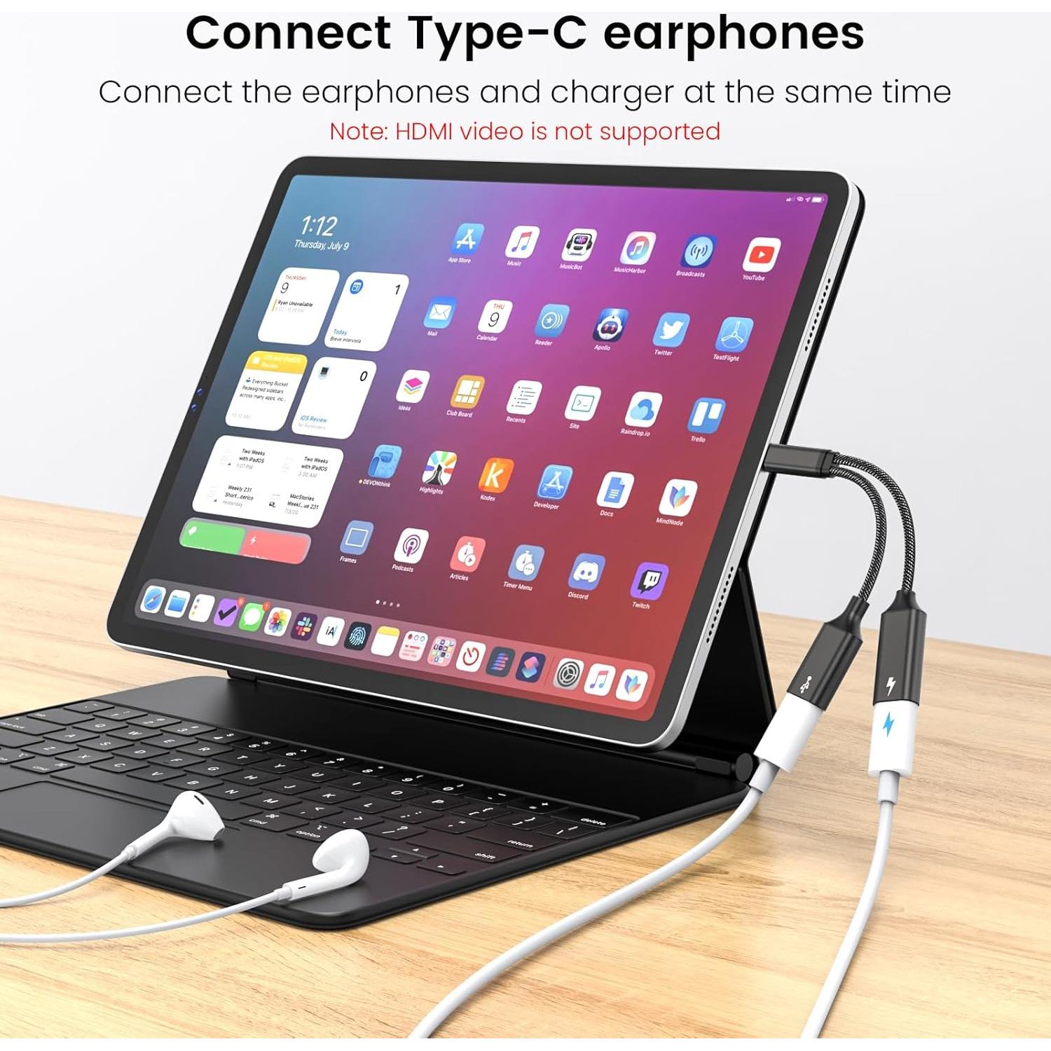 Divisor USB C MOGOOD a Doble USB C Femenino 60W Carga Rápida