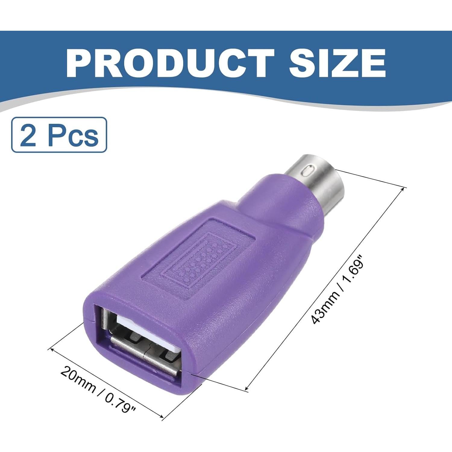 Adaptador MECCANIXITY PS/2 a USB Hembra para Teclado PC