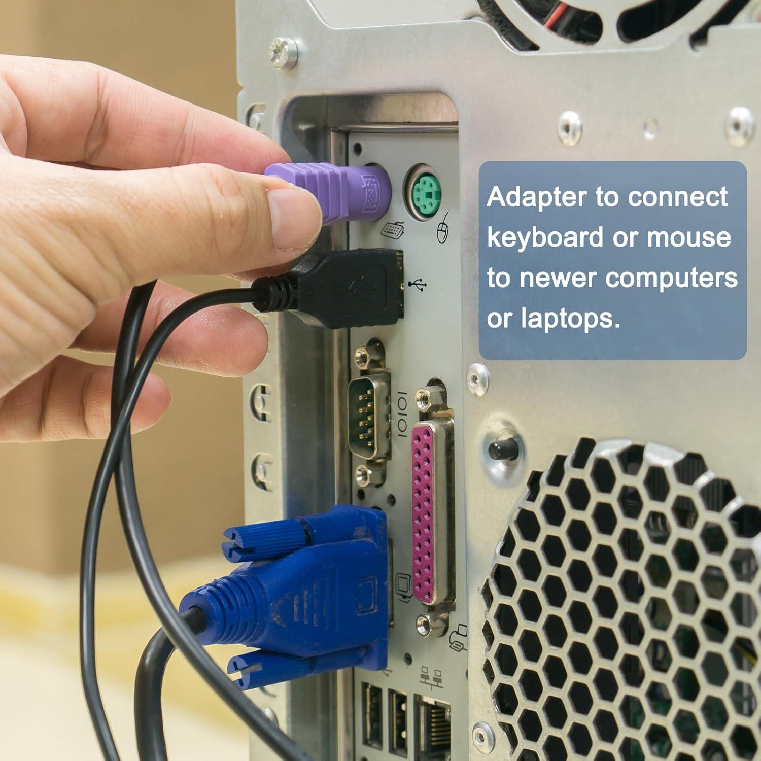 Adaptador MECCANIXITY PS/2 a USB Hembra para Teclado PC