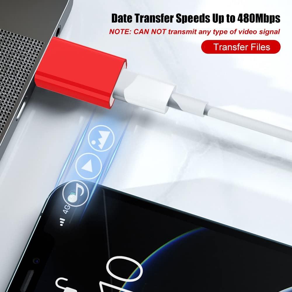 Adaptador USB Macho a USB-C Hembra LMUBOY para iPhone y Apple Watch