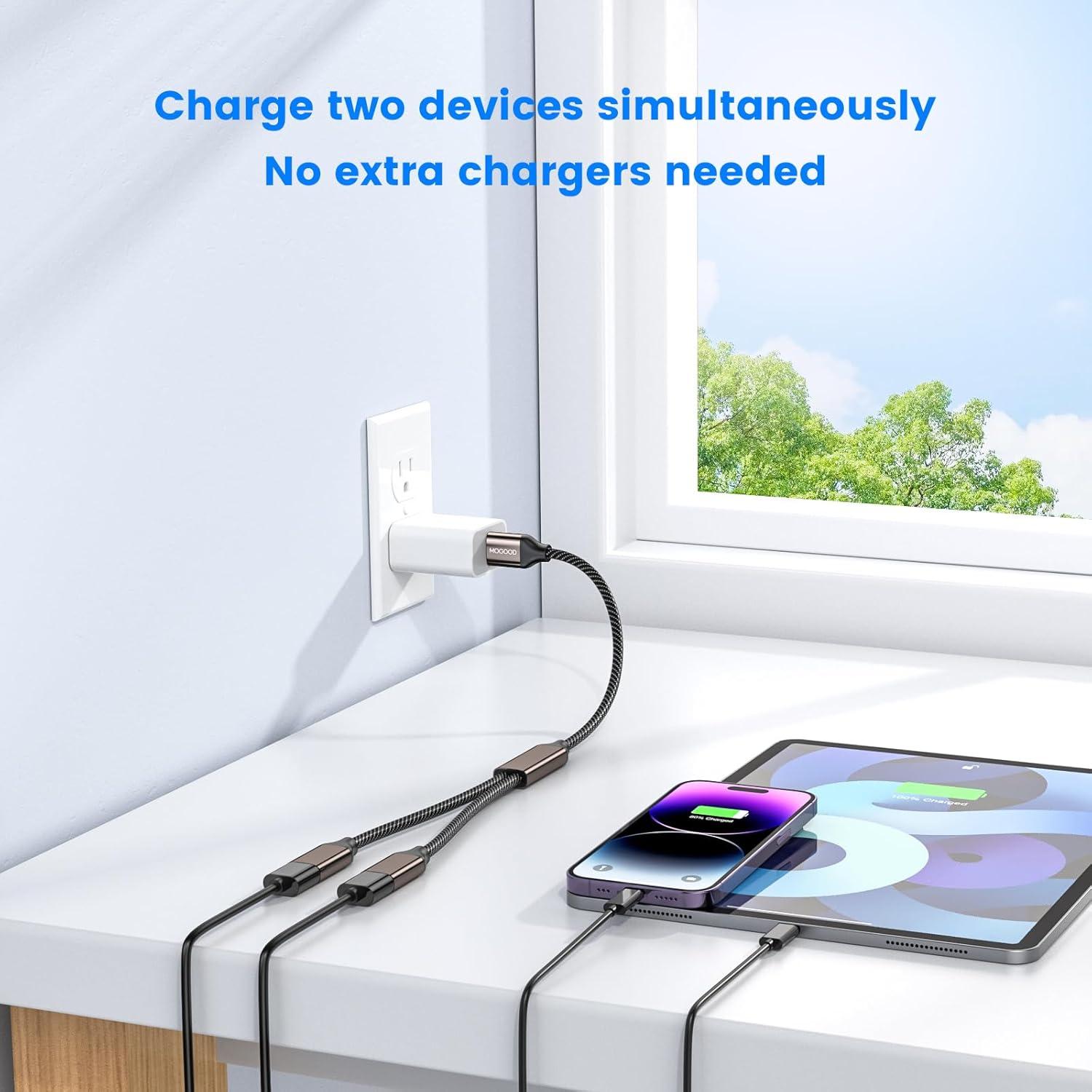 Divisor USB 3.0 MOGOOD 1 a 2 Salidas Doble Puerto Plata