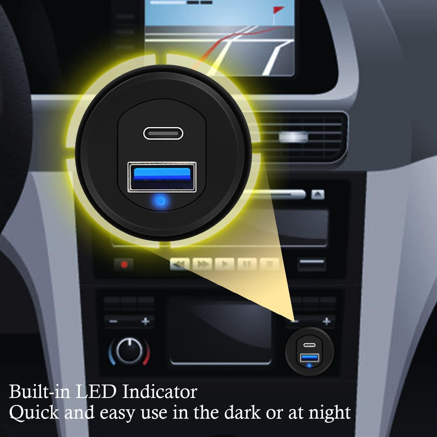 Cable de Montaje Flush ZNKG Tipo C 3.1 y USB 3.0 0.91m