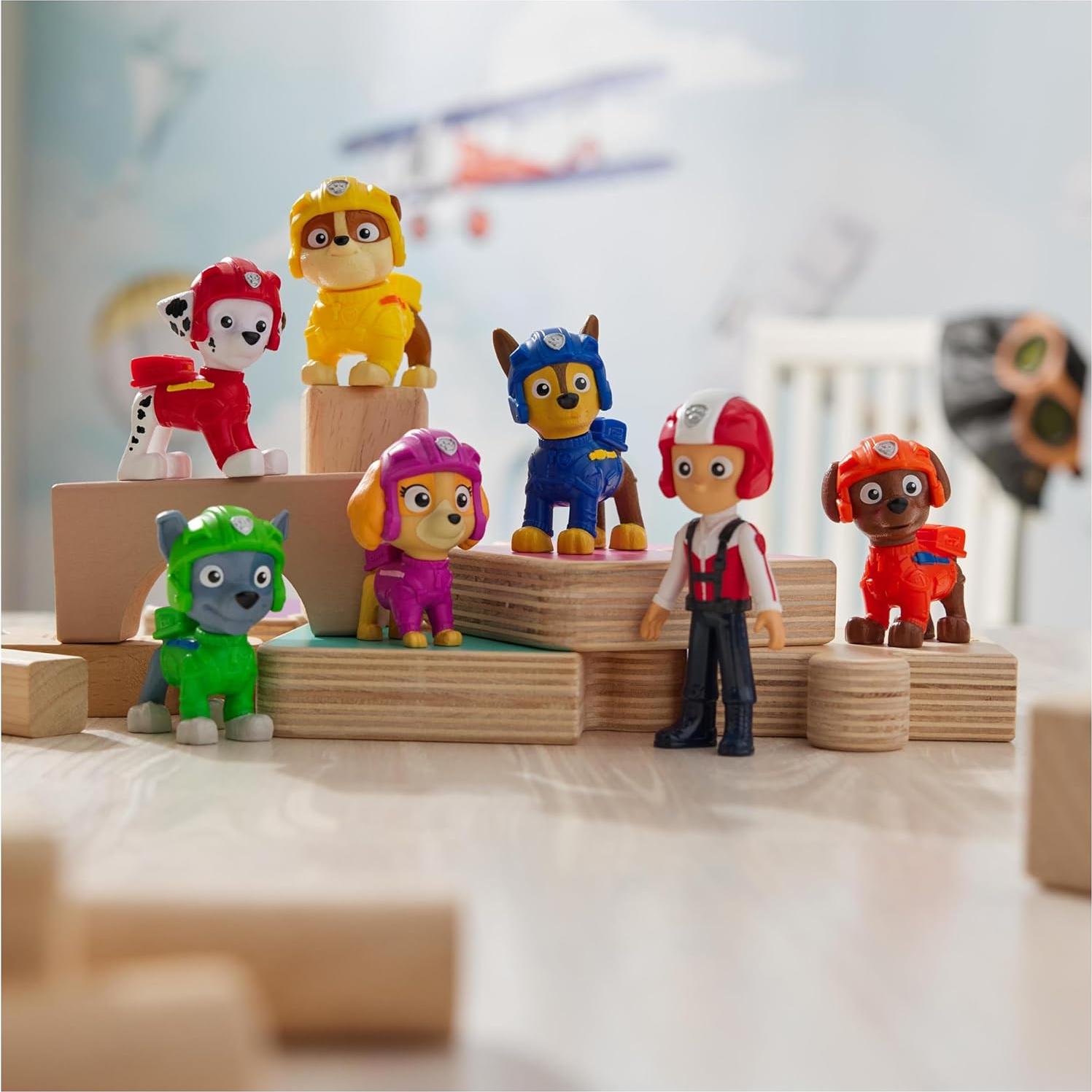 Set de Figuras de Rescate Aéreo Paw Patrol - 7 Piezas