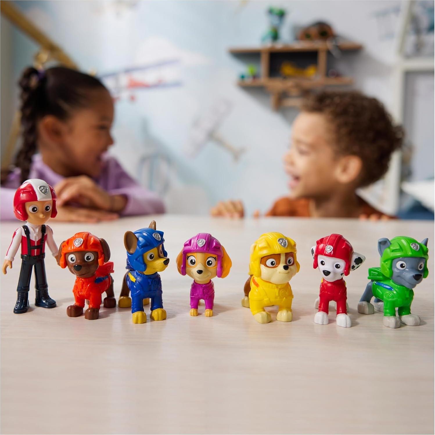 Set de Figuras de Rescate Aéreo Paw Patrol - 7 Piezas