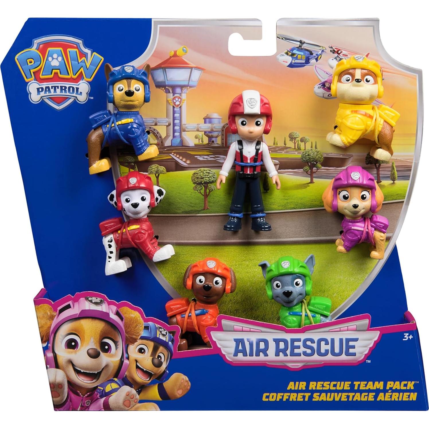 Set de Figuras de Rescate Aéreo Paw Patrol - 7 Piezas