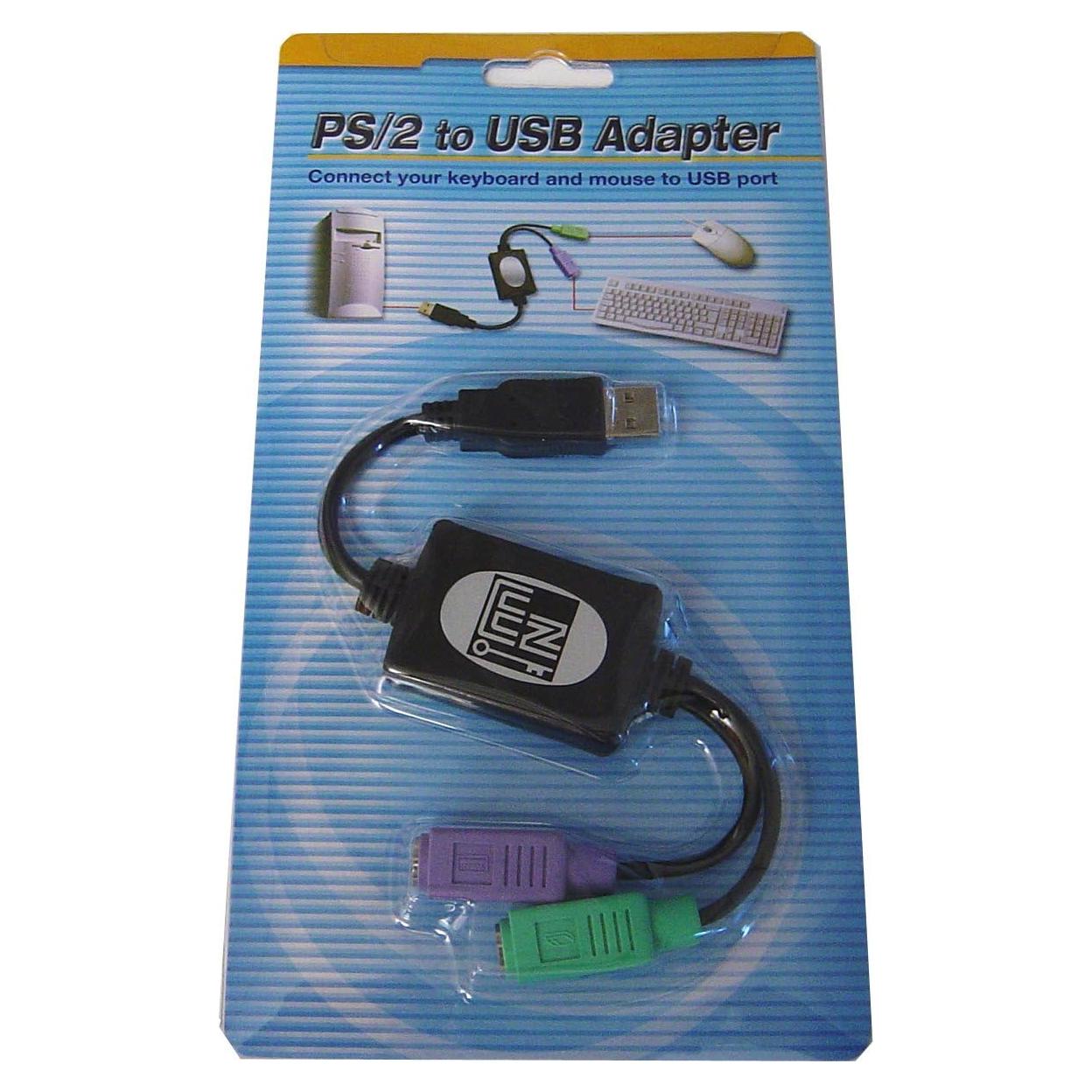 Adaptador PS/2 a USB Adesso ADP-PU21 - Conecta 2 dispositivos