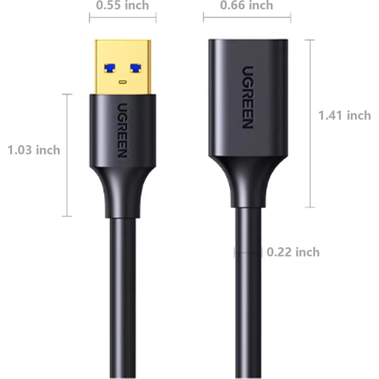 UGREEN Extensor USB 3.0 Macho a Hembra 3.05 m Alta Velocidad