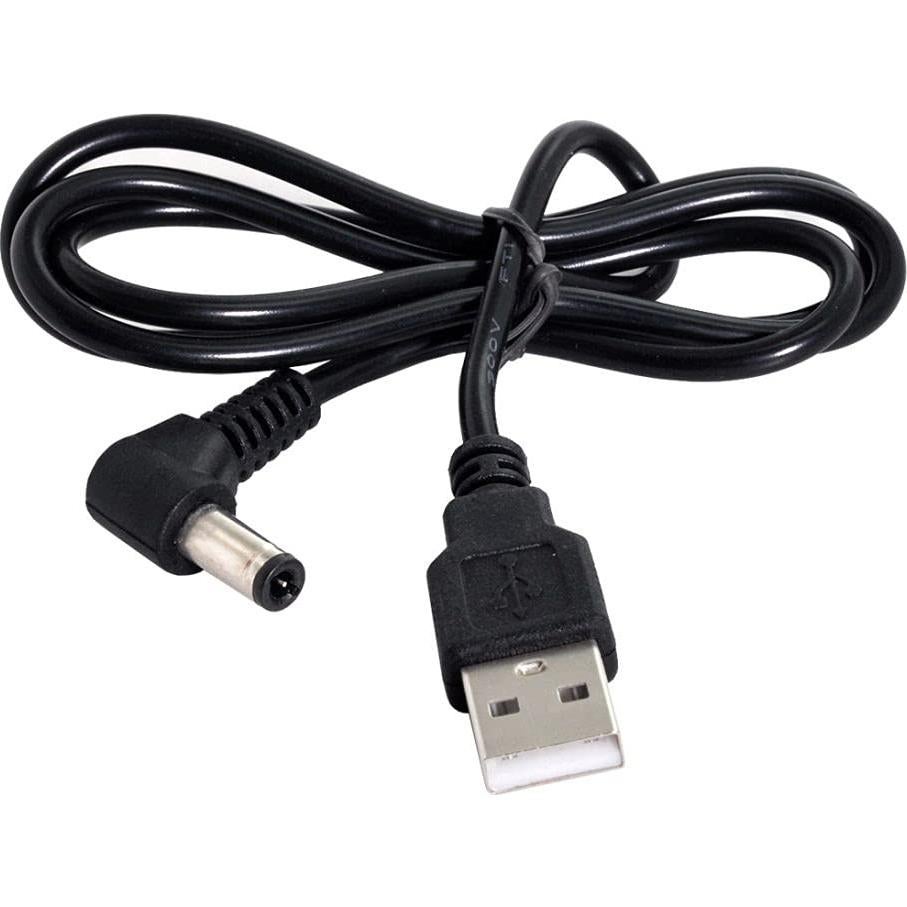 Cable de Carga USB 2.0 Tipo A Macho a 5.5x2.5mm CY 80cm