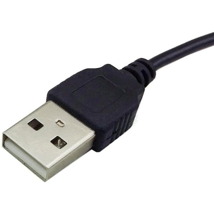Cable de Carga USB 2.0 Tipo A Macho a 5.5x2.5mm CY 80cm