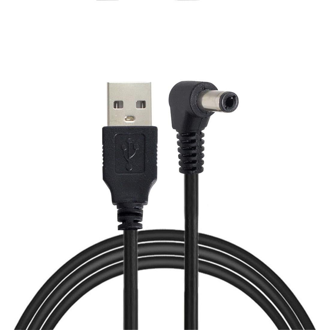 Cable de Carga USB 2.0 Tipo A Macho a 5.5x2.5mm CY 80cm