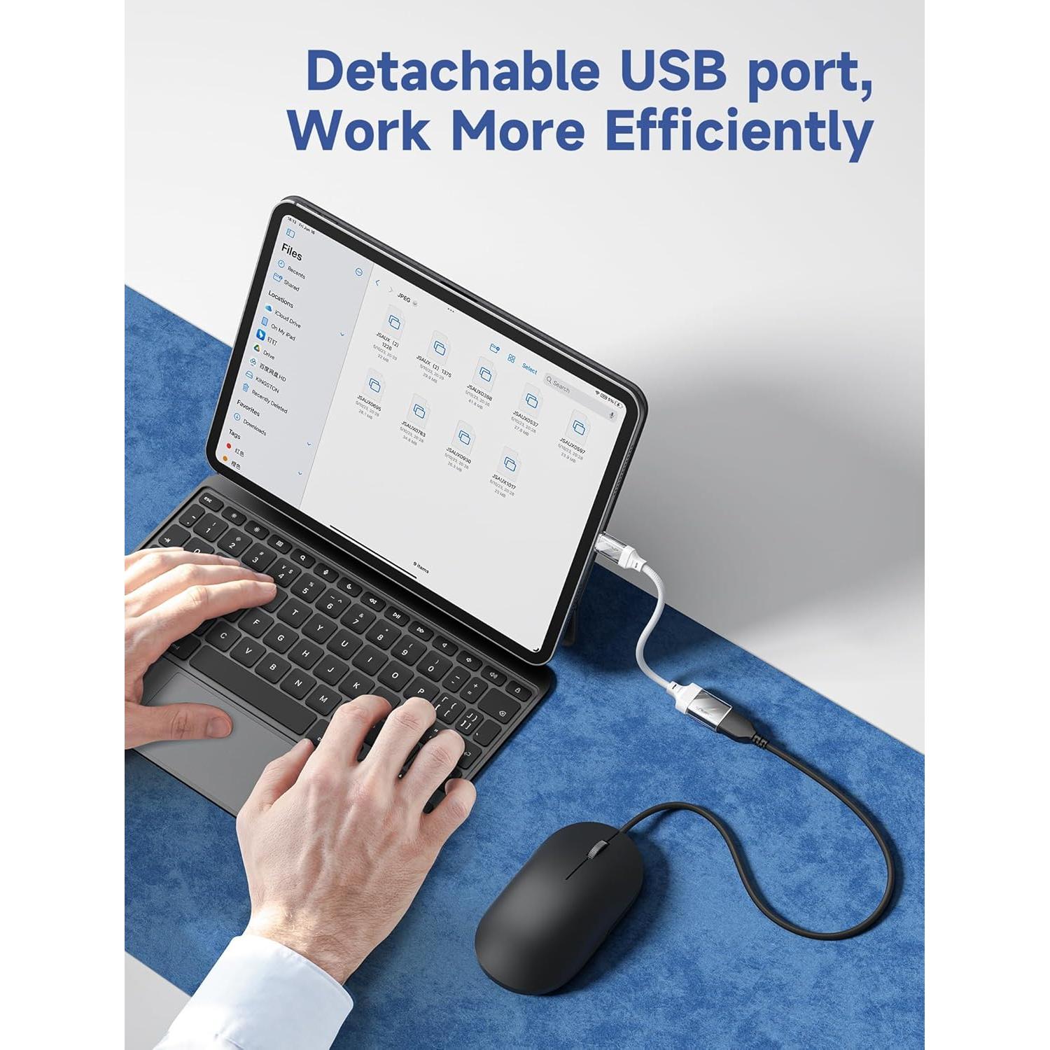 Adaptador USB a USB C JSAUX 2 Piezas Blanco Cristal 5Gbps