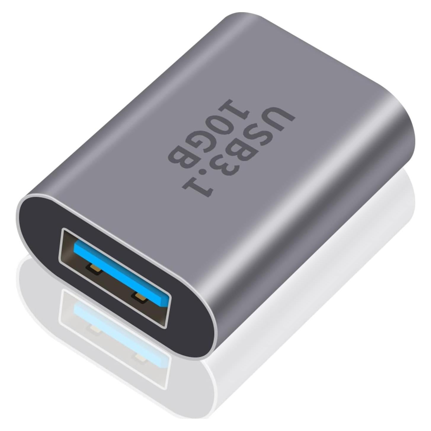 Adaptador Poyiccot USB C a USB A 3.1 Gen2 10Gbps 1-Pack