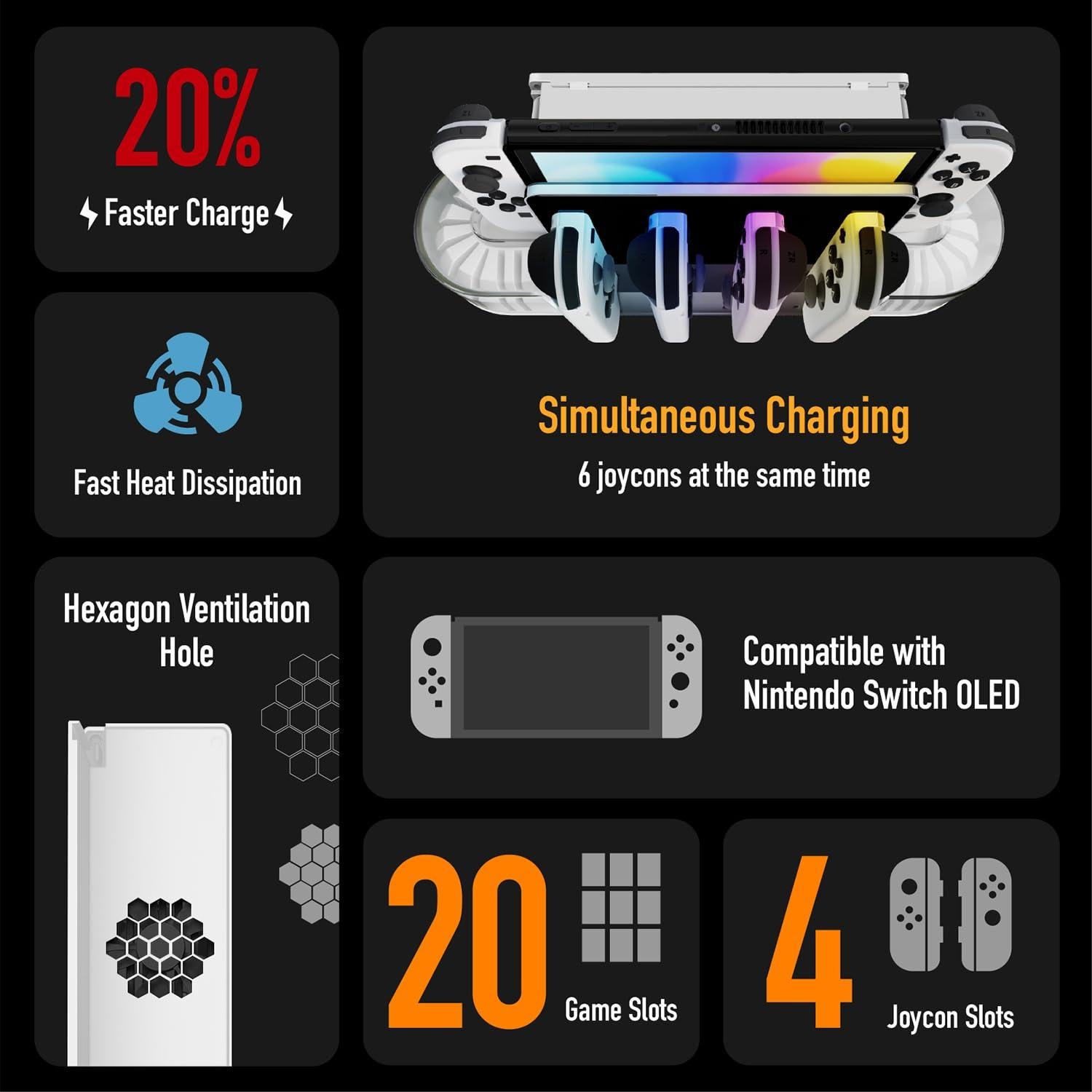 Ventilador de Enfriamiento TNP para Nintendo Switch y OLED - USB