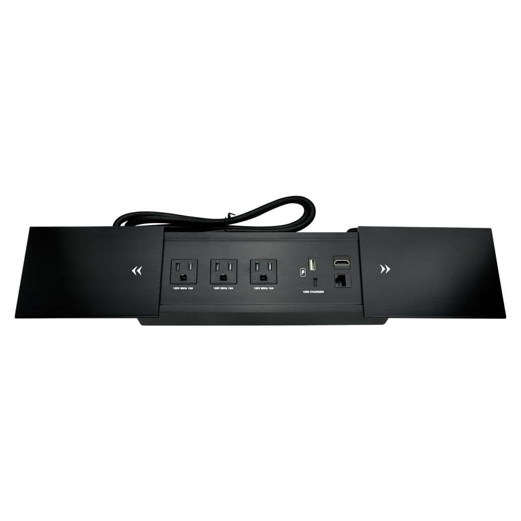 Caja de Conectividad JS Technology para Mesa - 3 Enchufes + USB-C