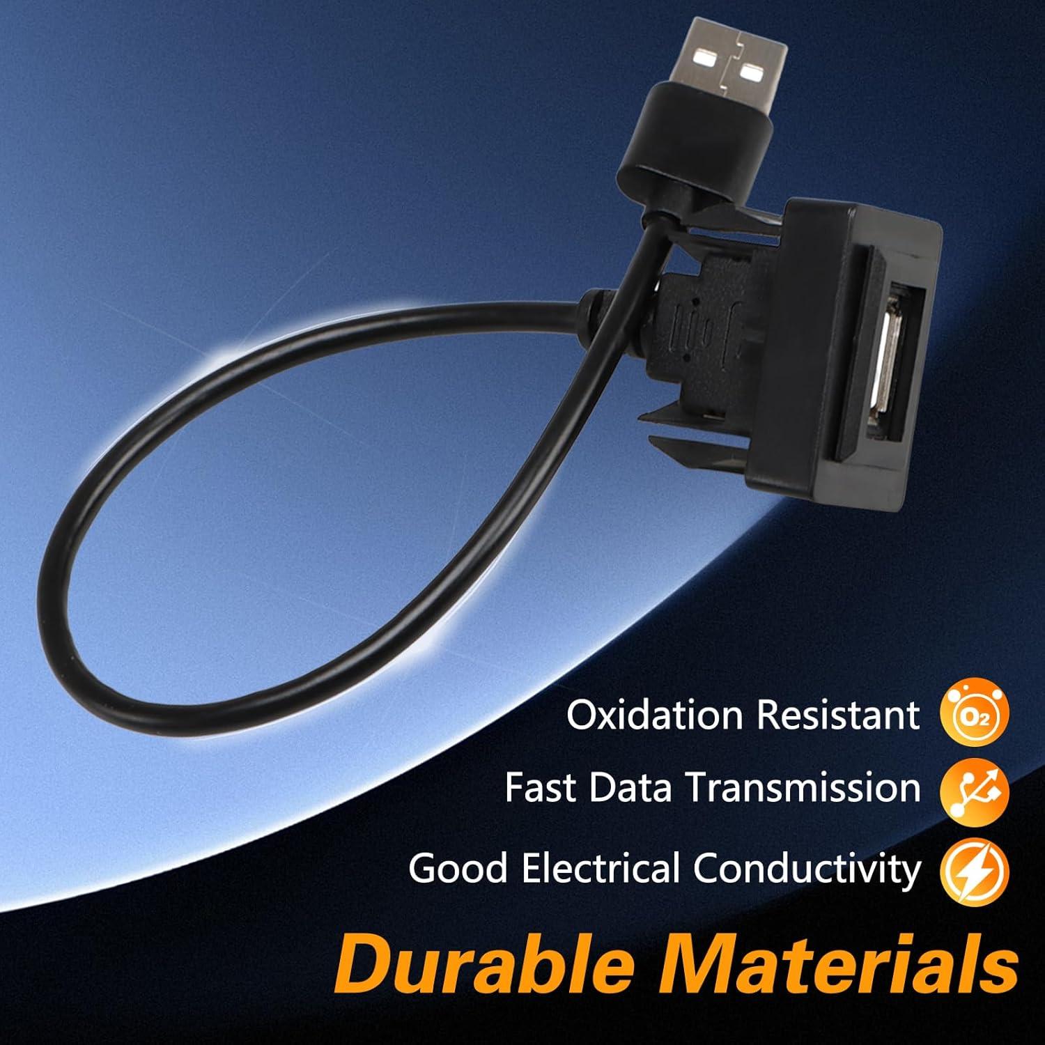 Adaptador USB macho a hembra KPALAG para Toyota 2007-2019