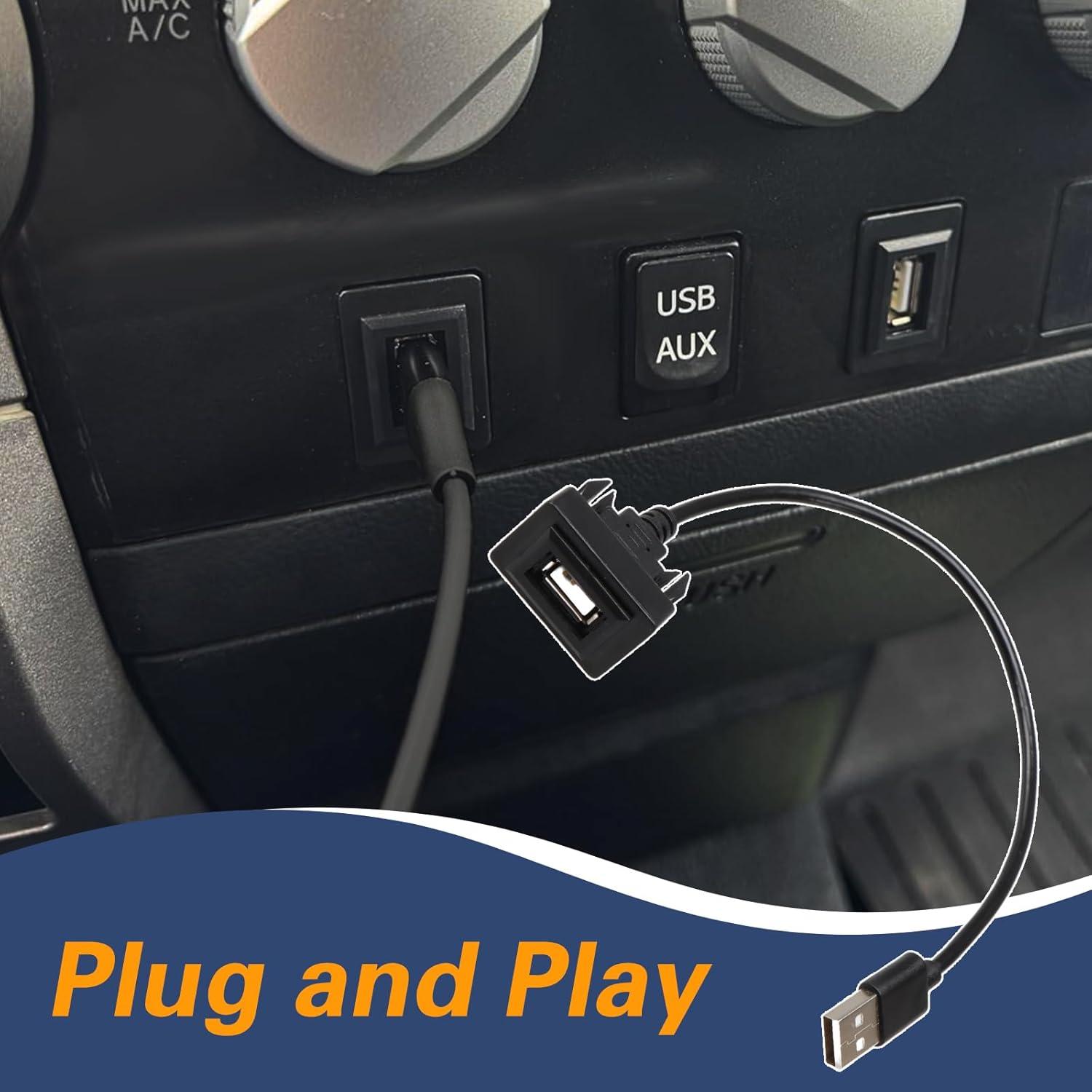 Adaptador USB macho a hembra KPALAG para Toyota 2007-2019