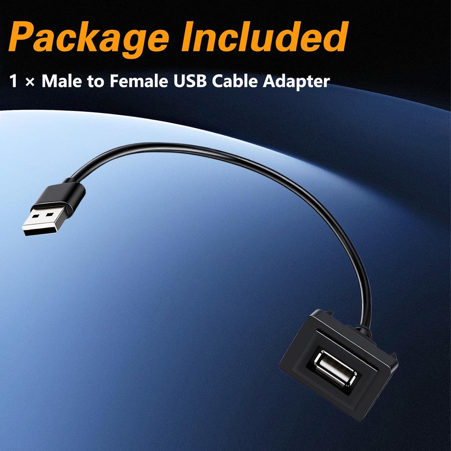 Adaptador USB macho a hembra KPALAG para Toyota 2007-2019