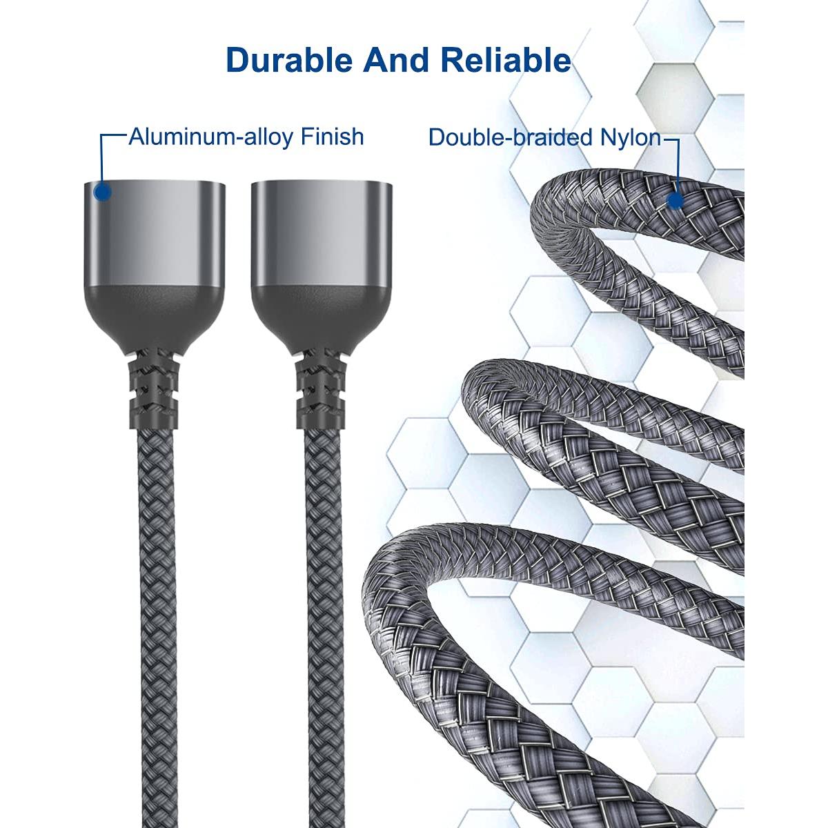 Divisor USB-C OTG Ruxely 1M a 4 USB 2.0 para MacBook y iPhone