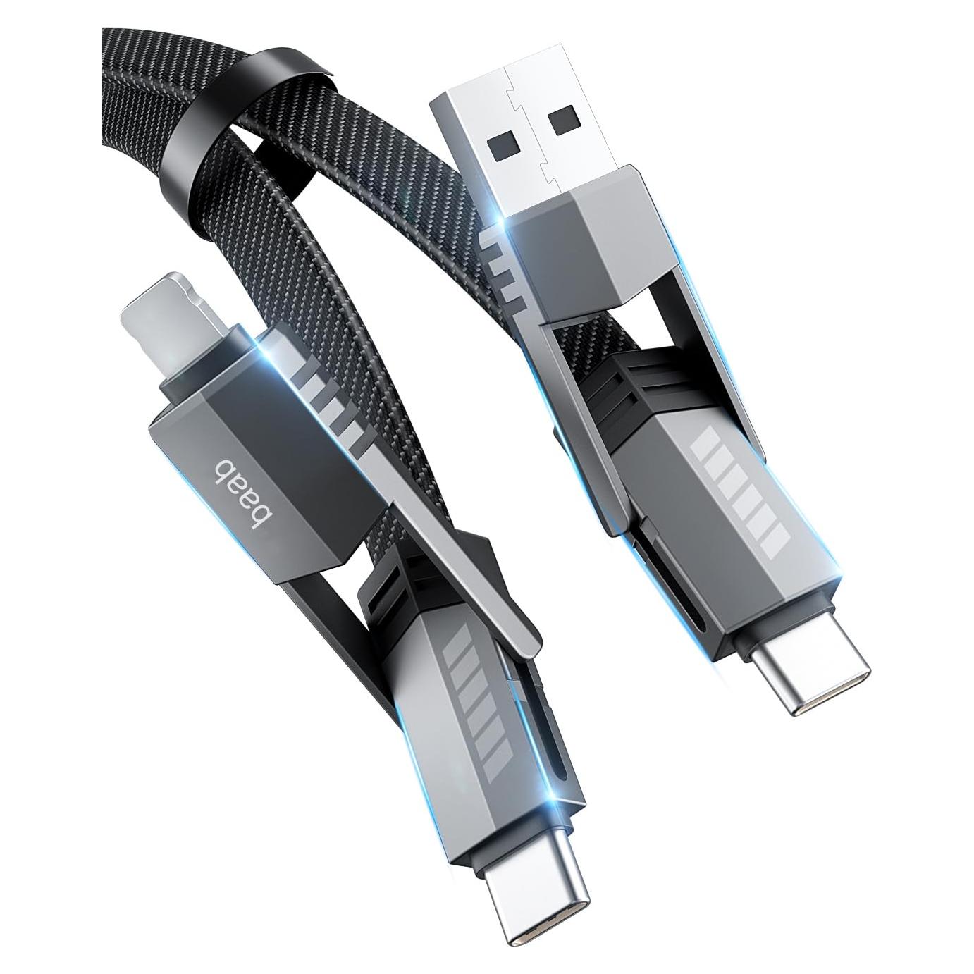 Cable USB C 4 en 1 Onylin 1.5m 100W Carga Rápida y Datos