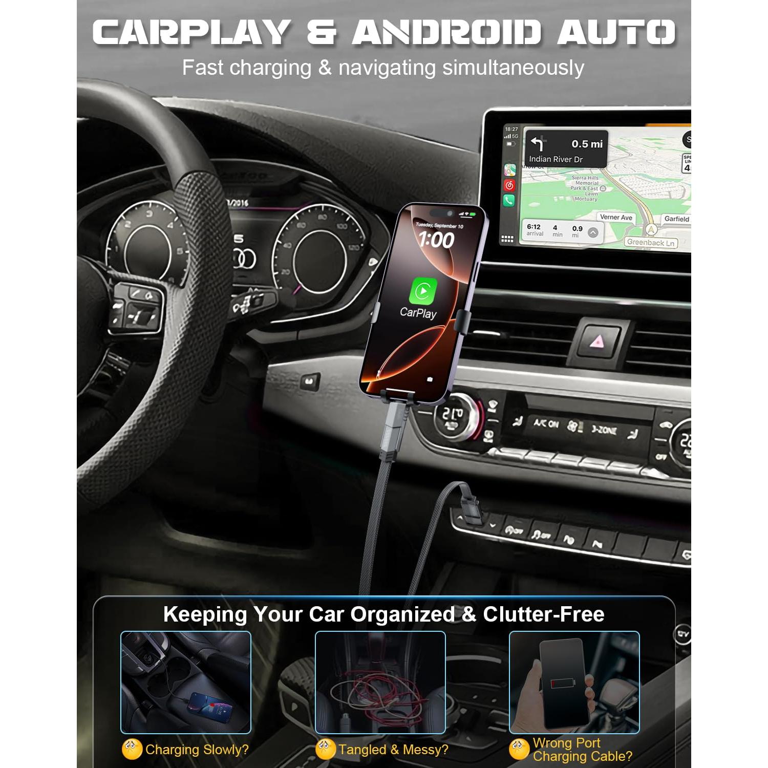 Cable USB C 4 en 1 Onylin 1.5m 100W Carga Rápida y Datos