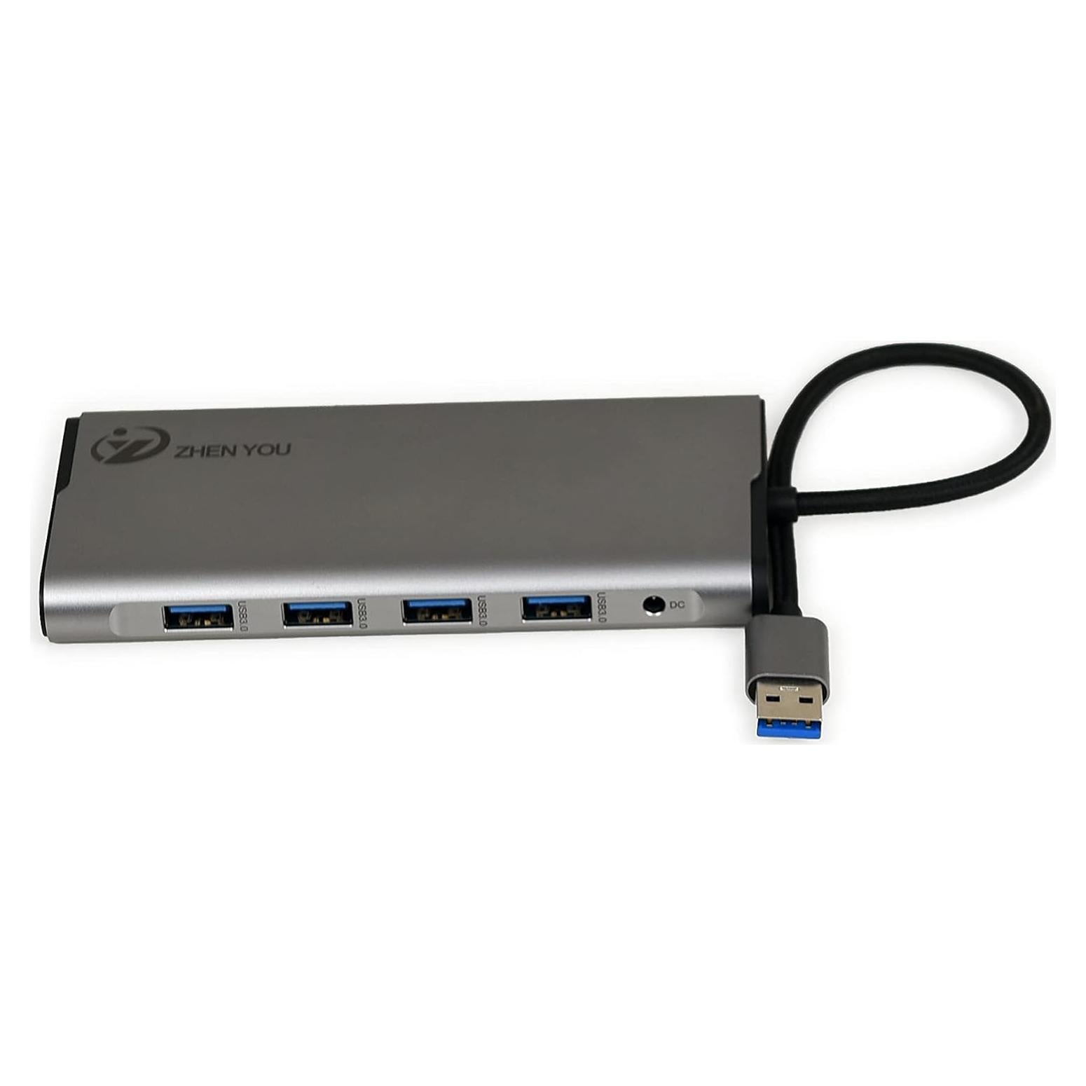 Adaptador USB A a HDMI + 4 Puertos USB 3.0 ZYHB03