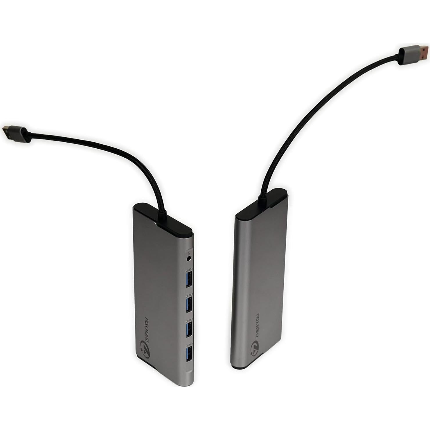 Adaptador USB A a HDMI + 4 Puertos USB 3.0 ZYHB03