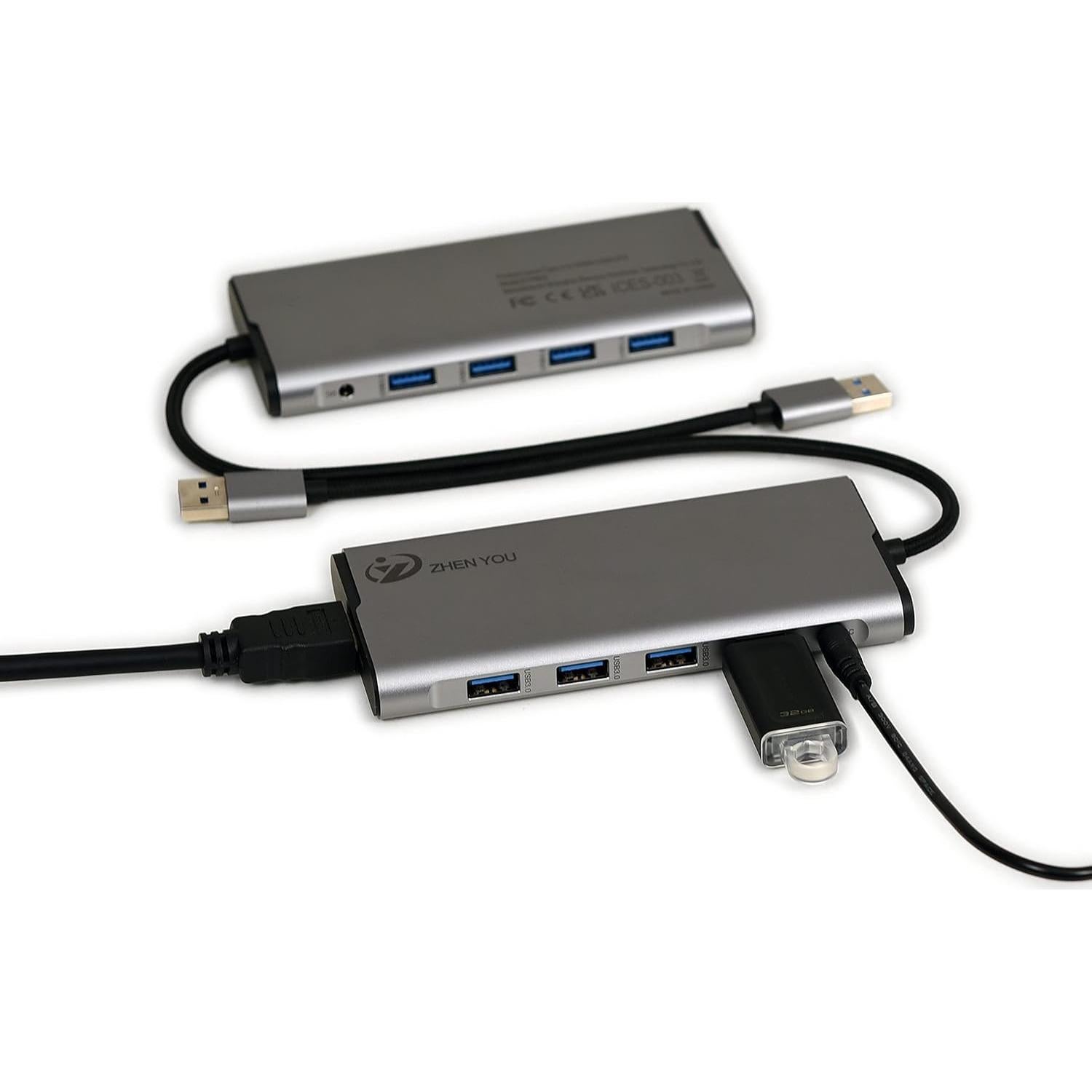Adaptador USB A a HDMI + 4 Puertos USB 3.0 ZYHB03