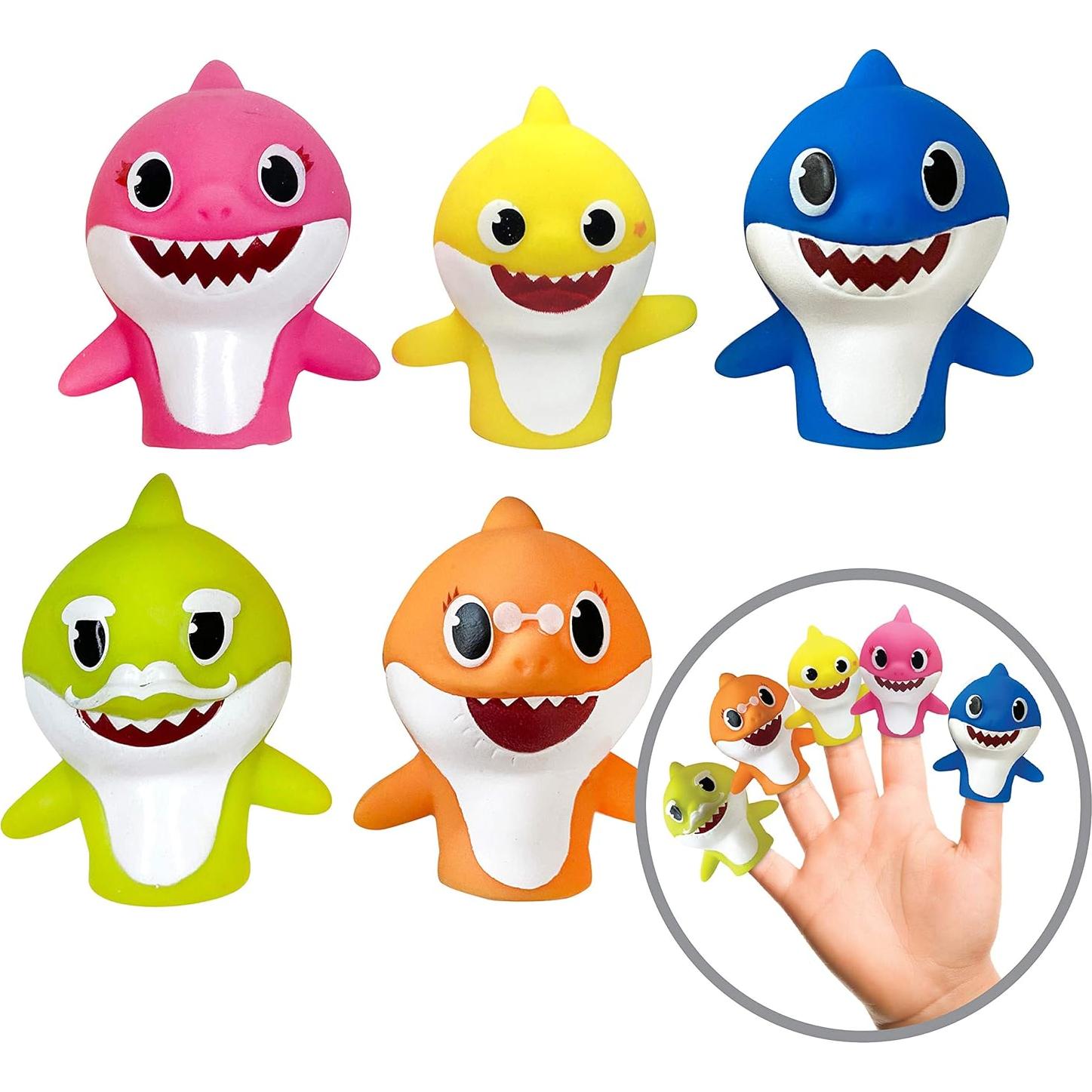 Conjunto de Títeres de Dedo Ginsey PAW Patrol y Baby Shark