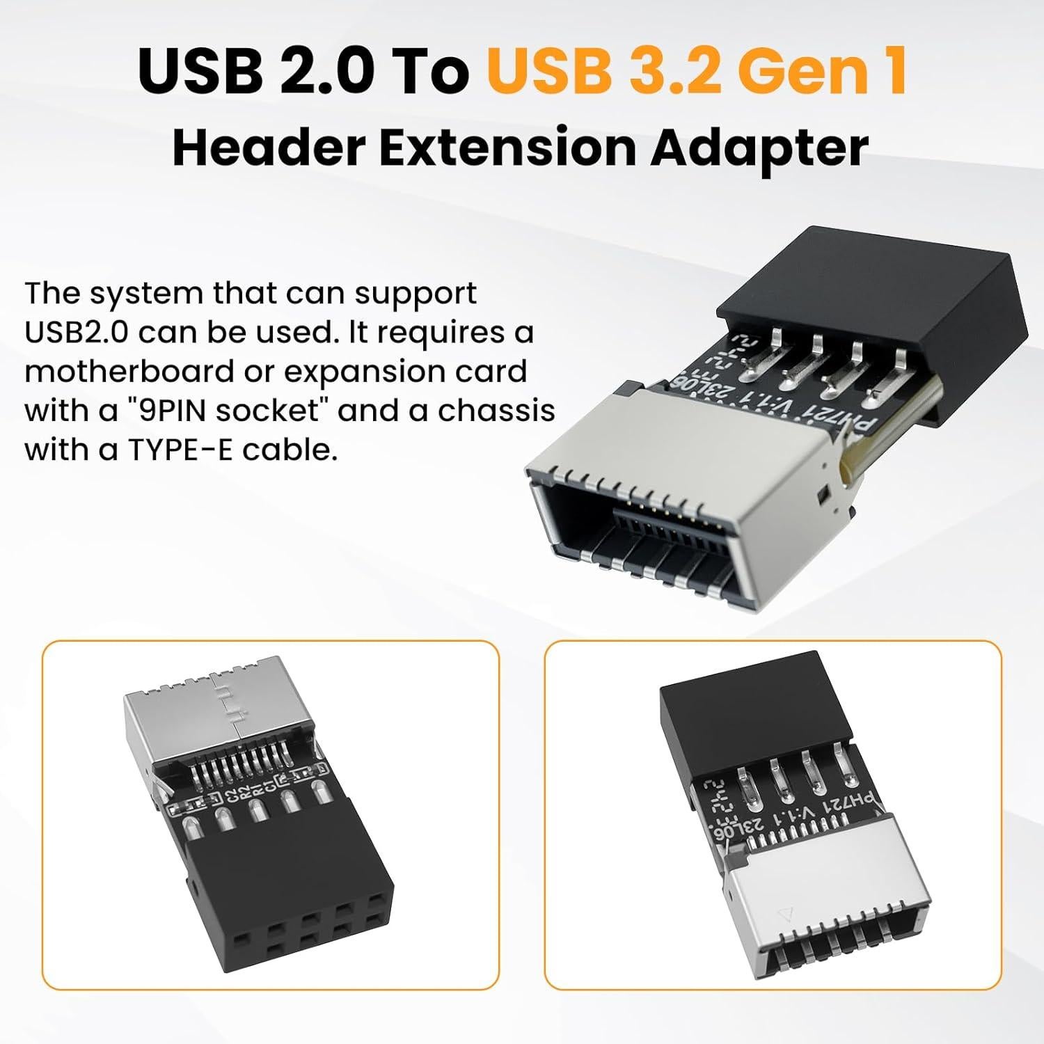 Adaptador USB 2.0 a 3.2 Gen 1 DALQUIS 5g 13x24mm