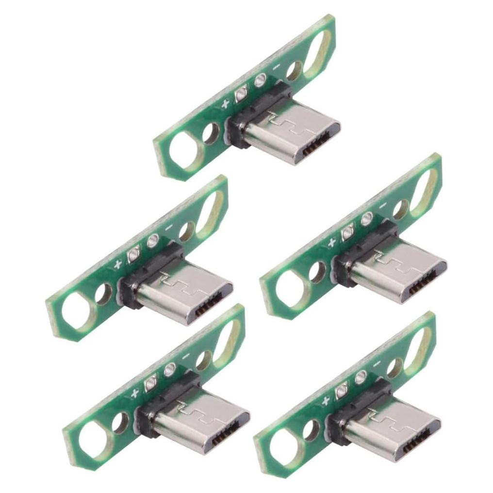Conector USB 2.0 Macho Micro 2Pin CY para Soldadura - 5 Pack
