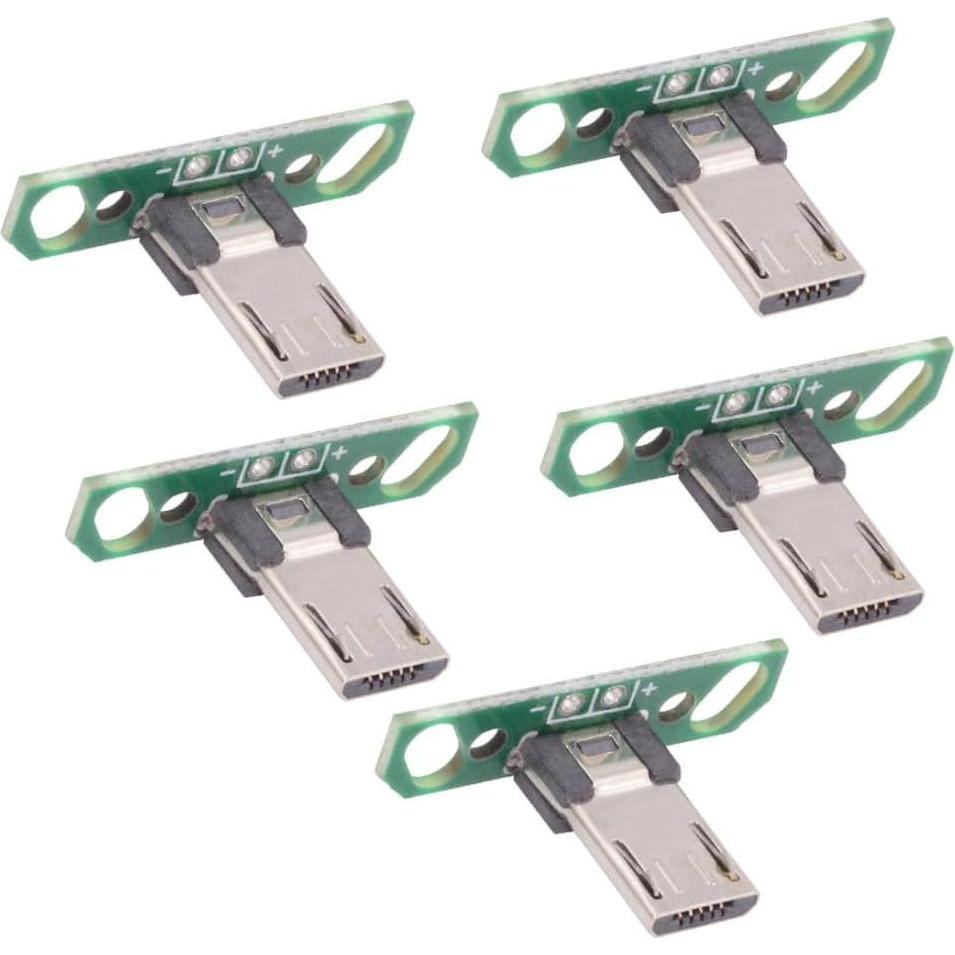 Conector USB 2.0 Macho Micro 2Pin CY para Soldadura - 5 Pack