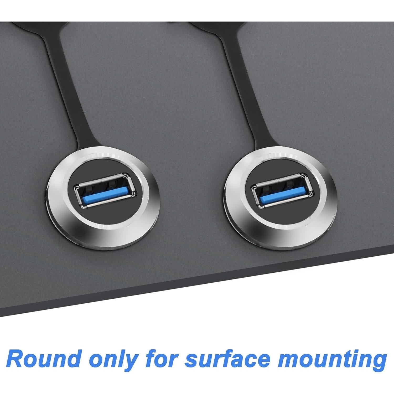 Cable de Montaje en Panel USB 3.0 Yingtuyou 1M Hembra a Macho