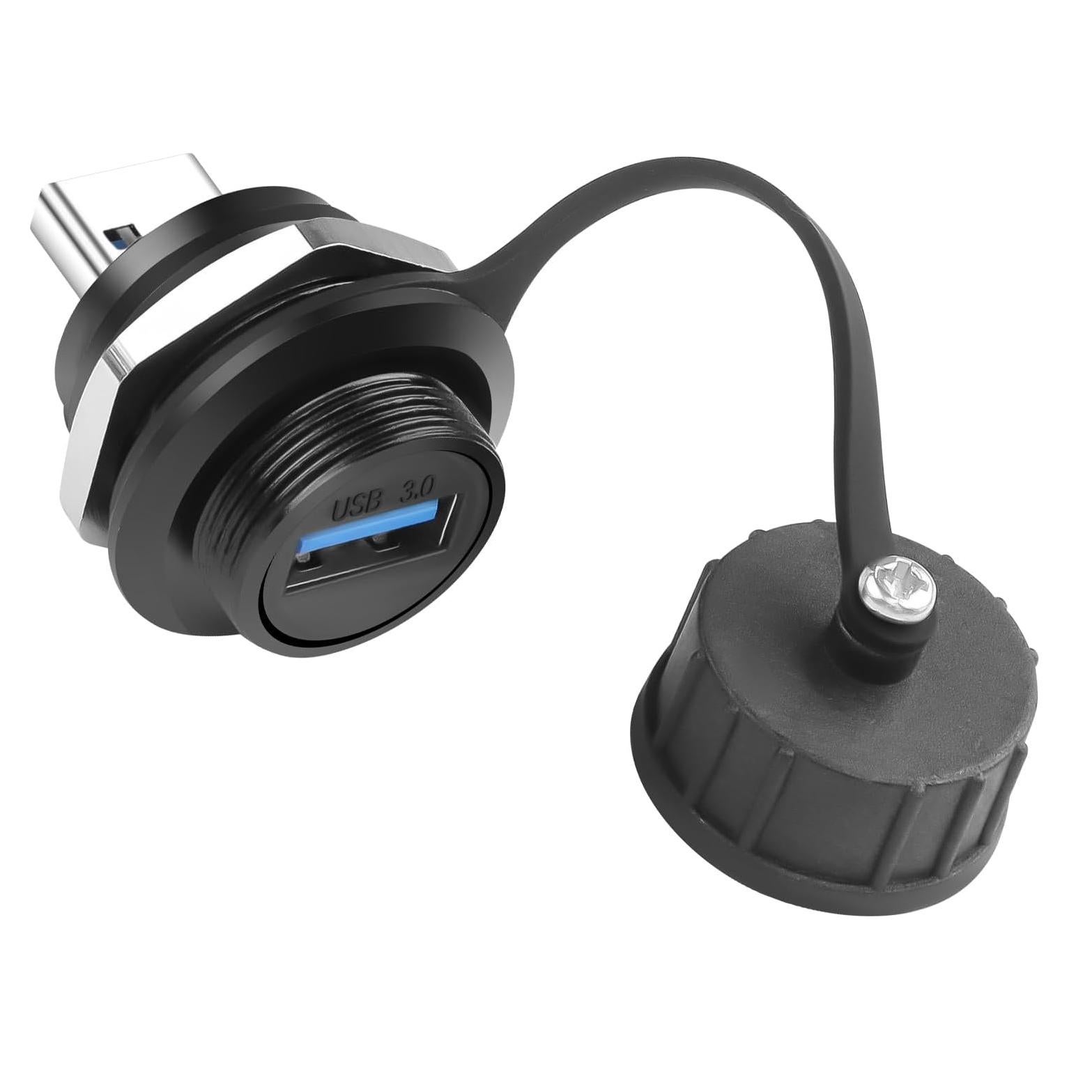 Conector Impermeable USB 3.0 Macho a Hembra QIANRENON