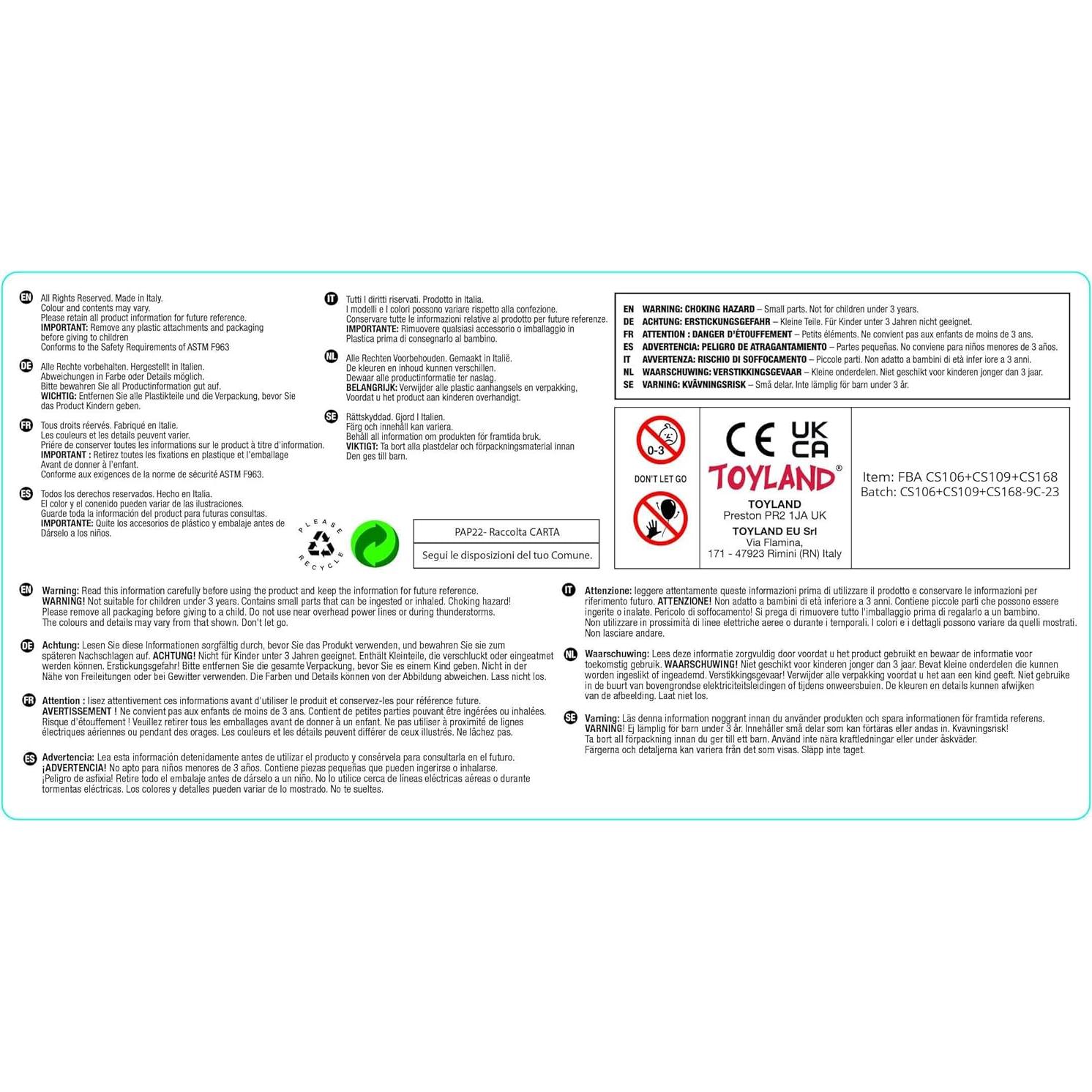 Pack de 3 Globos de Foil Toyland Paw Patrol - Marshall, Skye y Chase