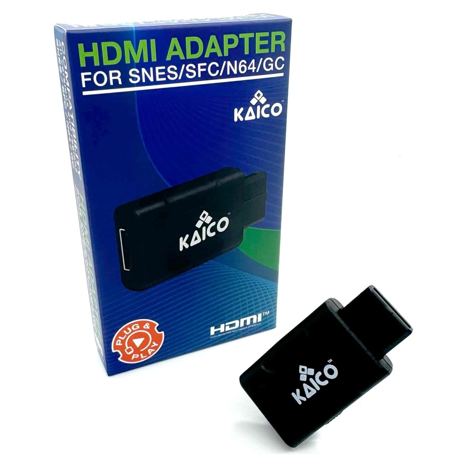 Adaptador HDMI Kaico para Nintendo N64, SNES y Gamecube
