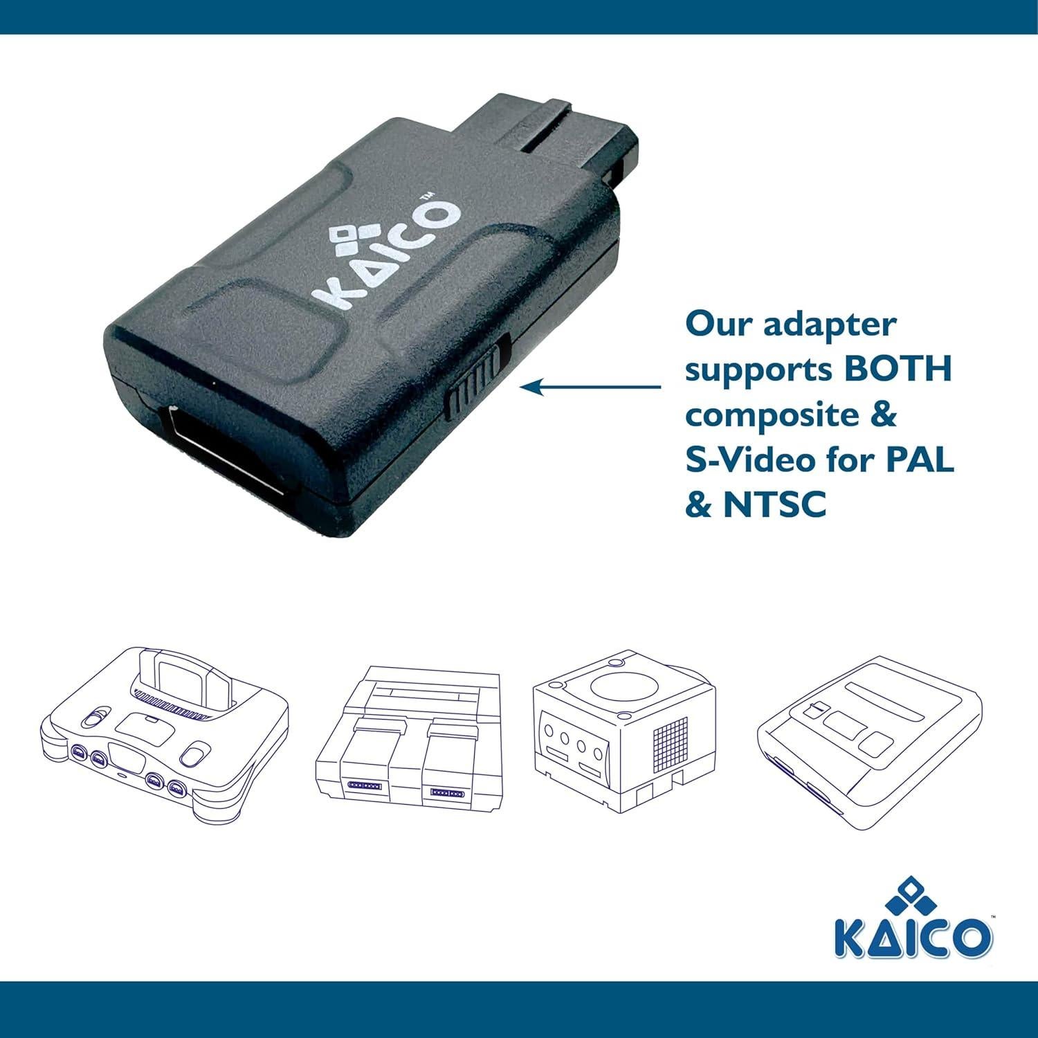 Adaptador HDMI Kaico para Nintendo N64, SNES y Gamecube