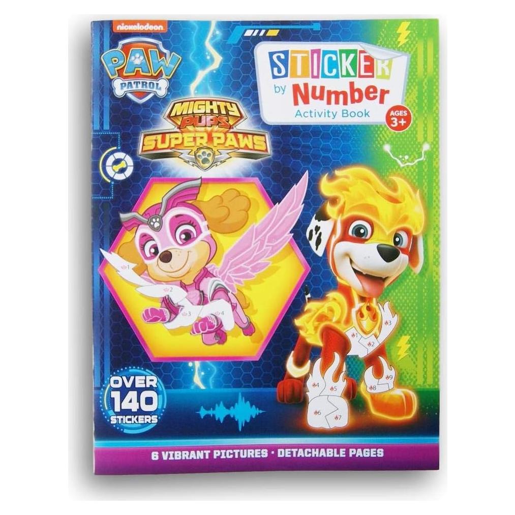 Libro de Actividades Patrulla Canina - Pegatinas por Números