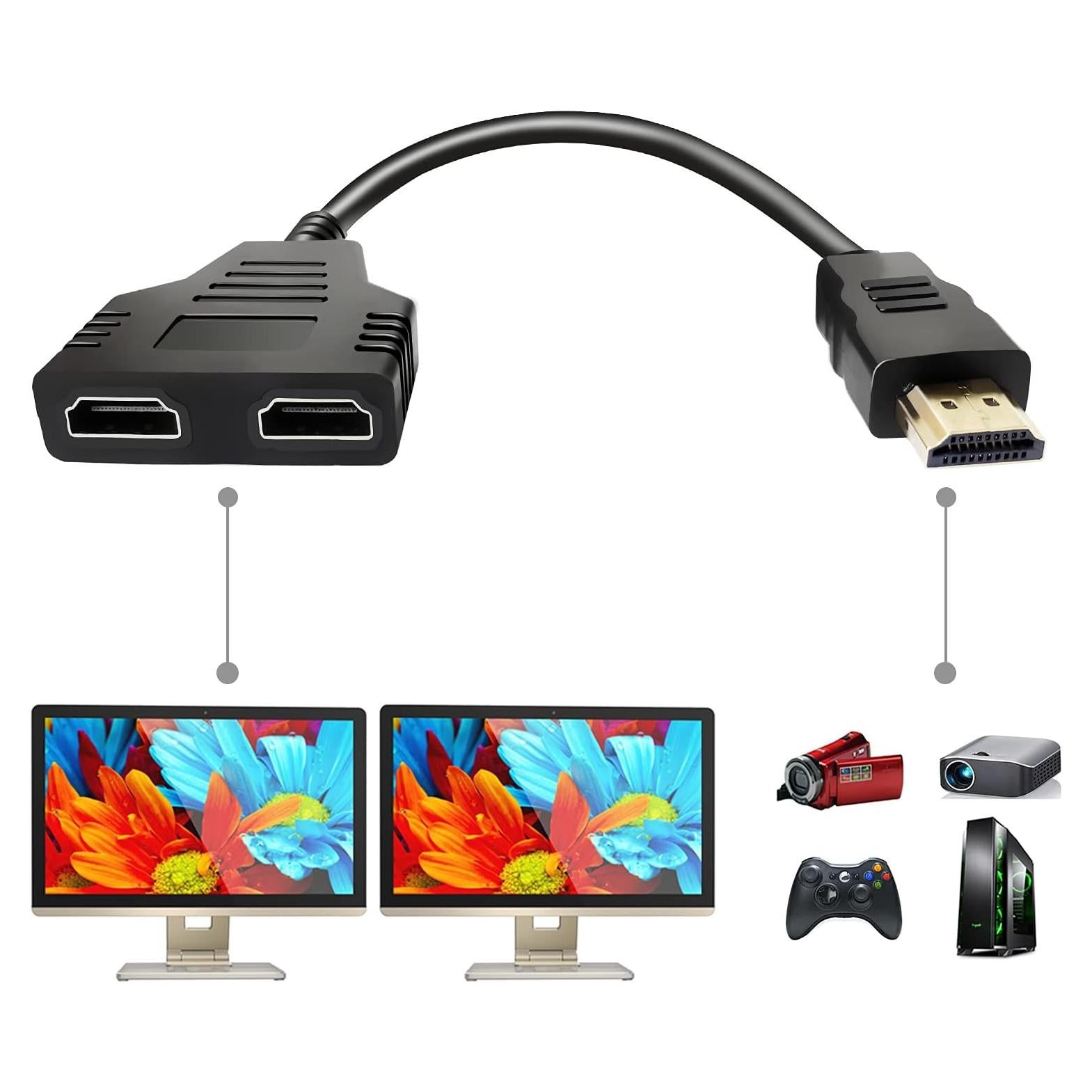 Divisor HDMI 1 a 2 BATU - Macho a Doble Hembra 30 cm