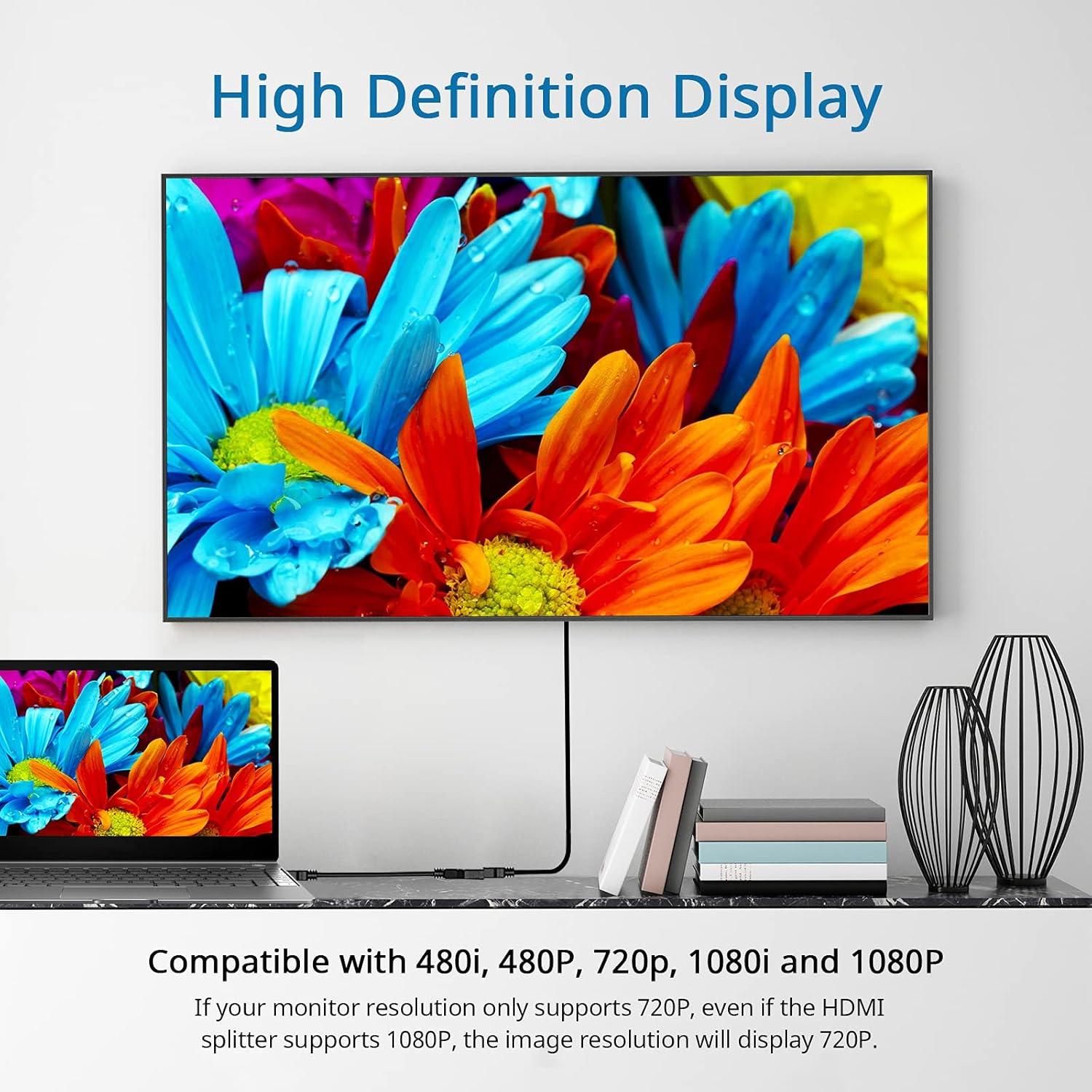 Divisor HDMI 1 a 2 BATU - Macho a Doble Hembra 30 cm