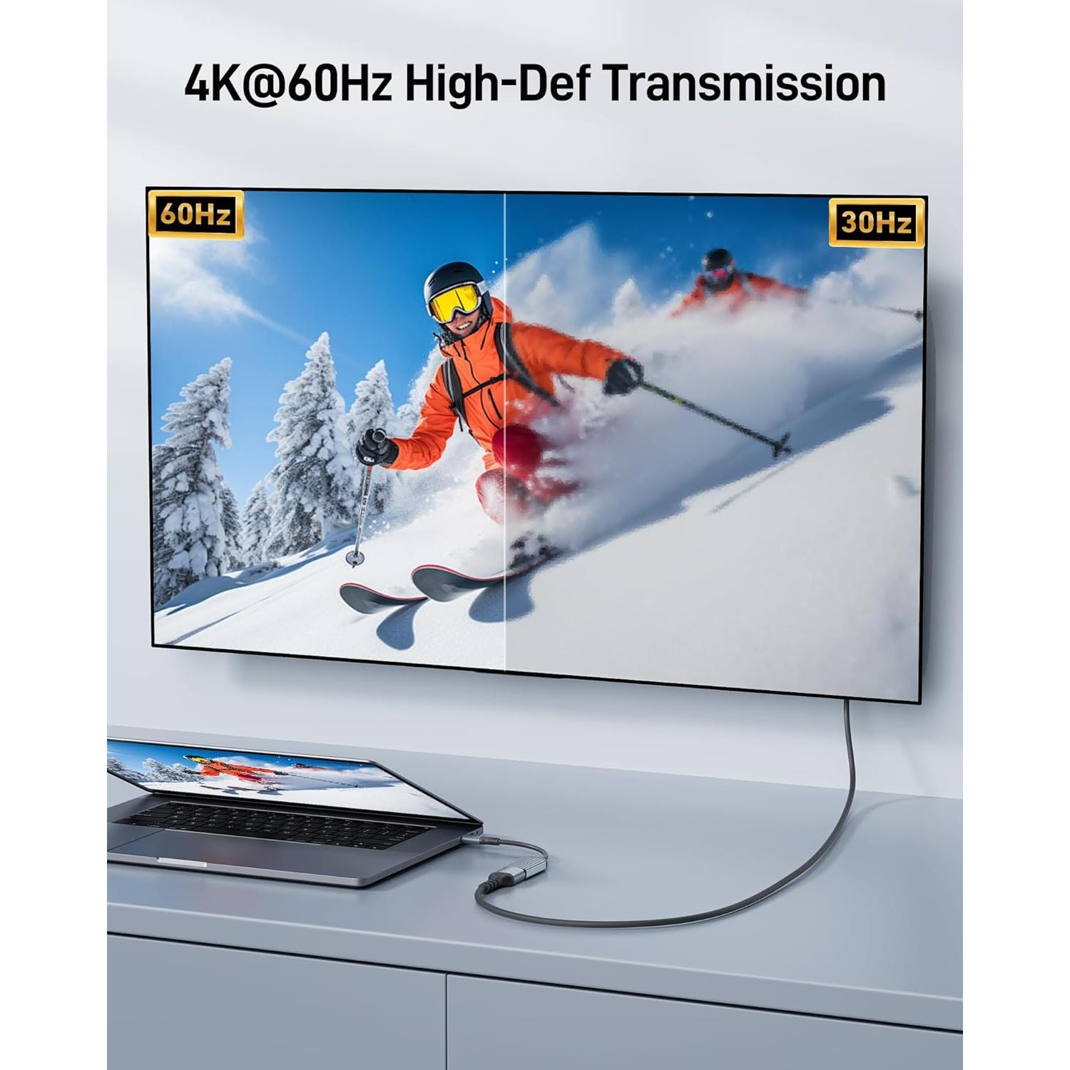 Adaptador USB-C a HDMI Acer ODK410 4K 60Hz Alta Velocidad