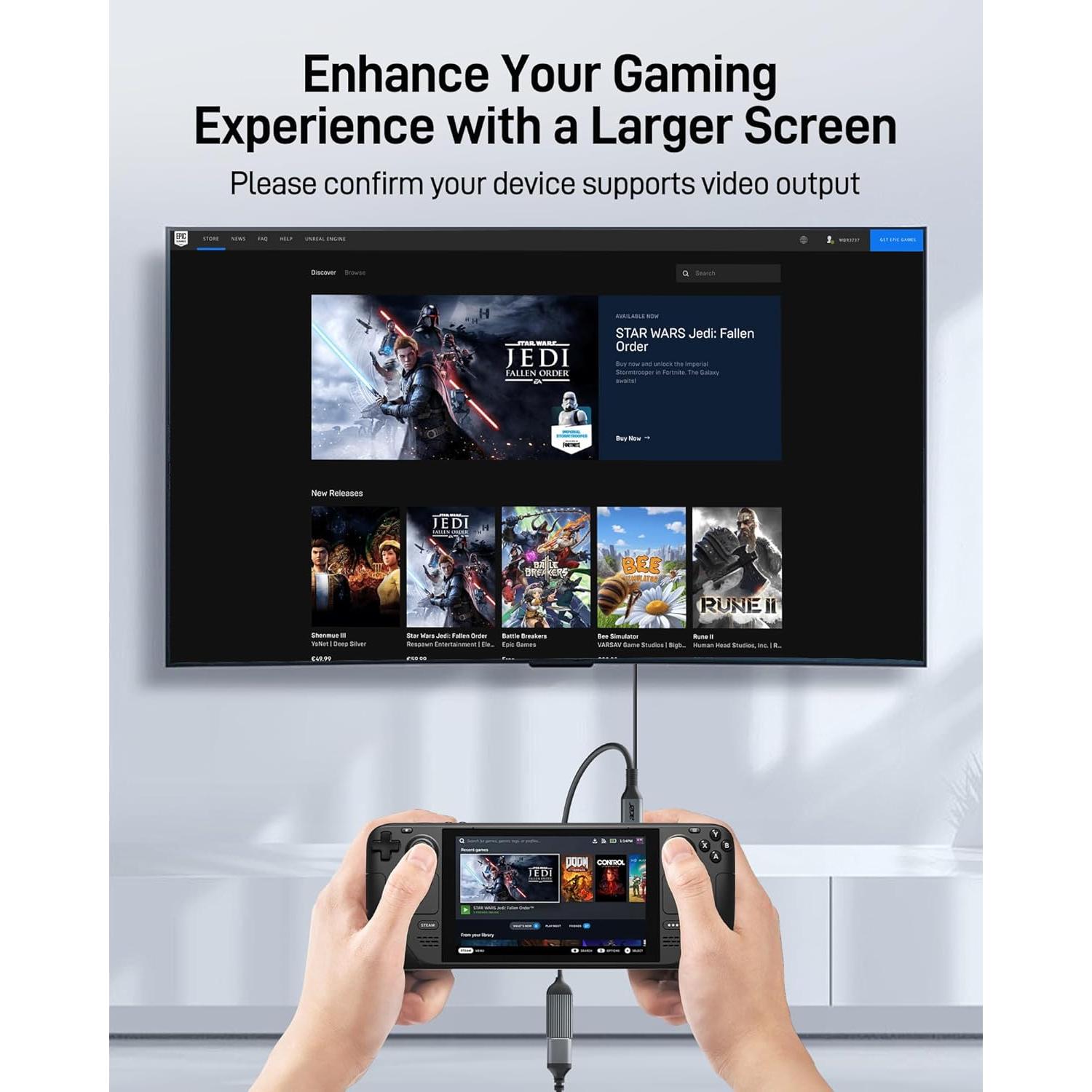 Adaptador USB-C a HDMI Acer ODK410 4K 60Hz Alta Velocidad