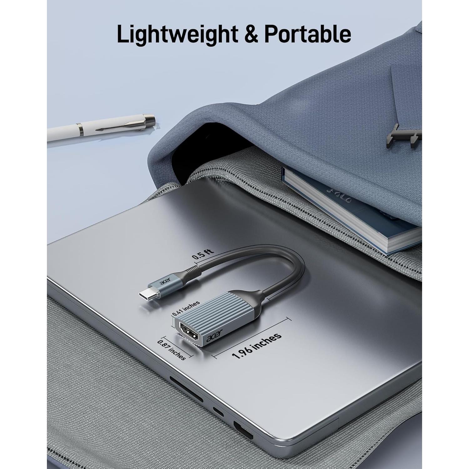 Adaptador USB-C a HDMI Acer ODK410 4K 60Hz Alta Velocidad