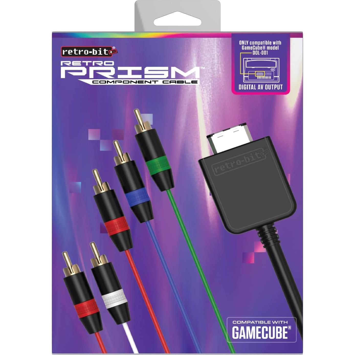 Cable Componente Retro-Bit Prism para Nintendo GameCube 1.8m