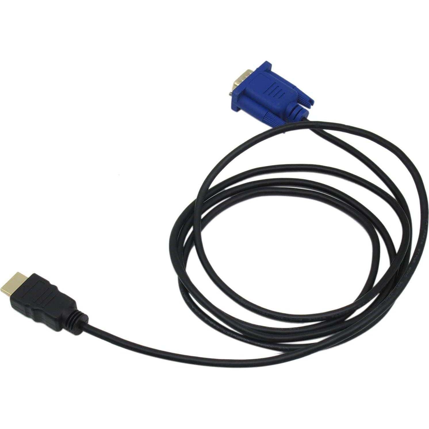 10 Cables HDMI a VGA 1.8m Conector Dorado 1080P BLUE ELF