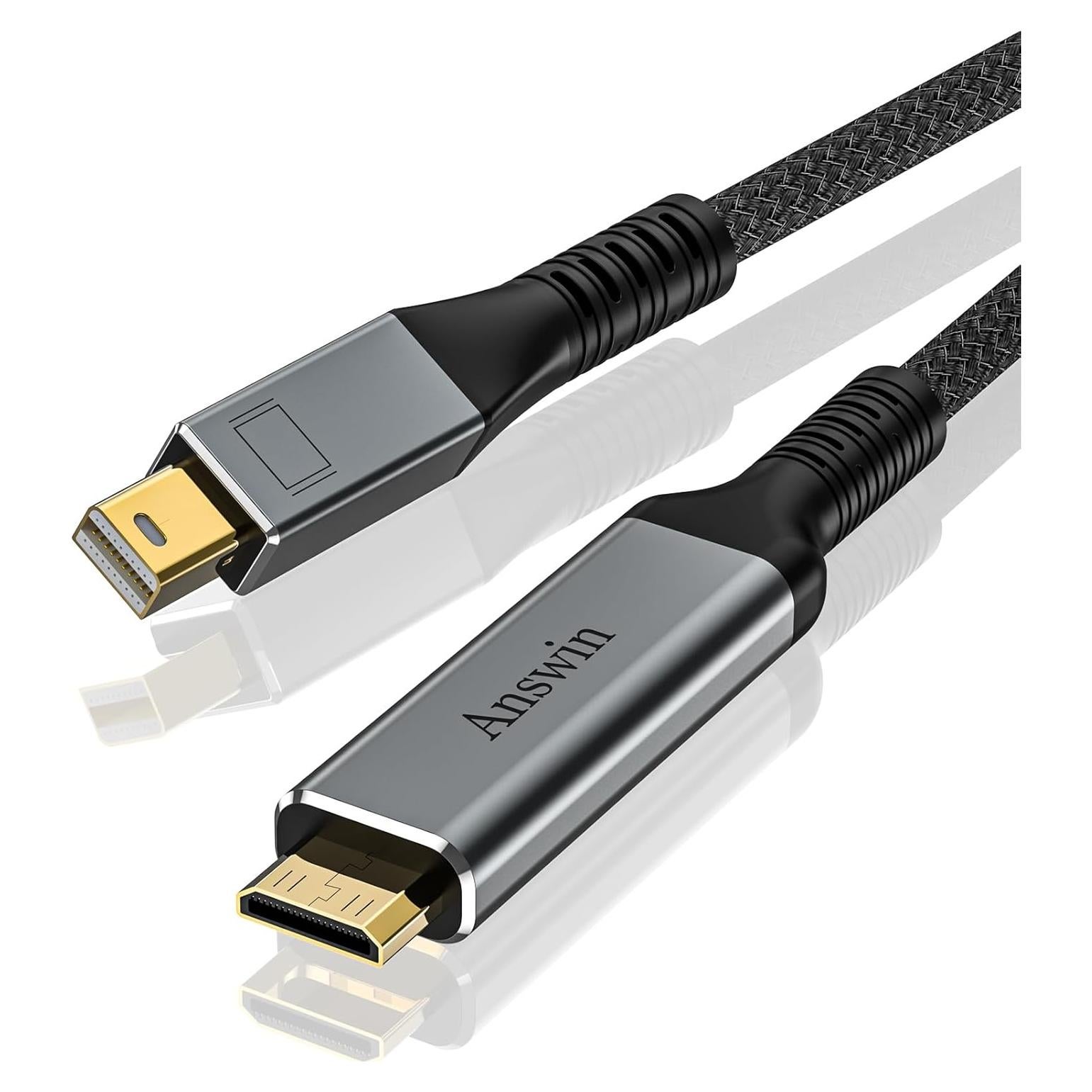 Cable Mini DisplayPort a Mini HDMI 4K 0.91m Answin