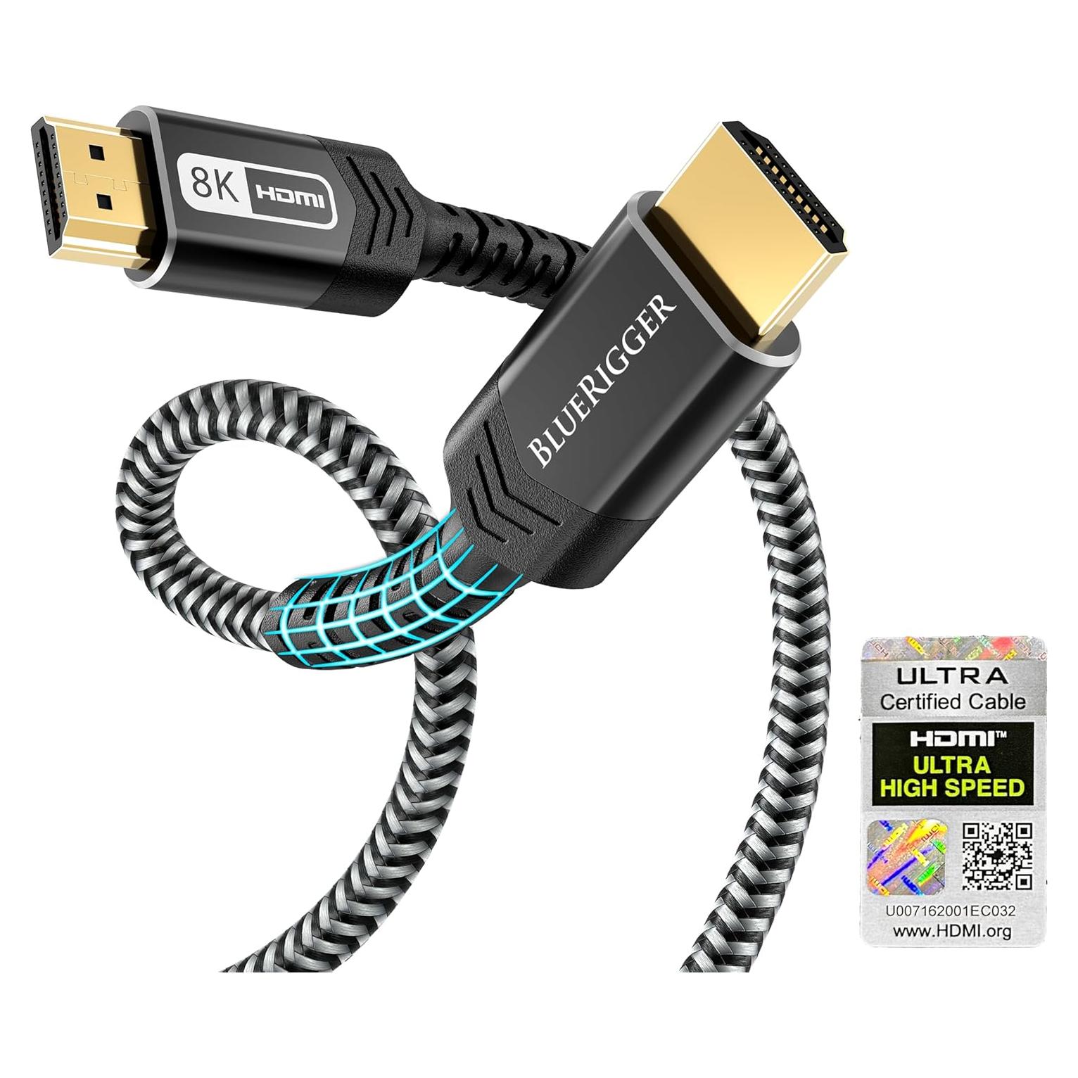 Cable HDMI BlueRigger 8K 1.83M Alta Velocidad 48Gbps